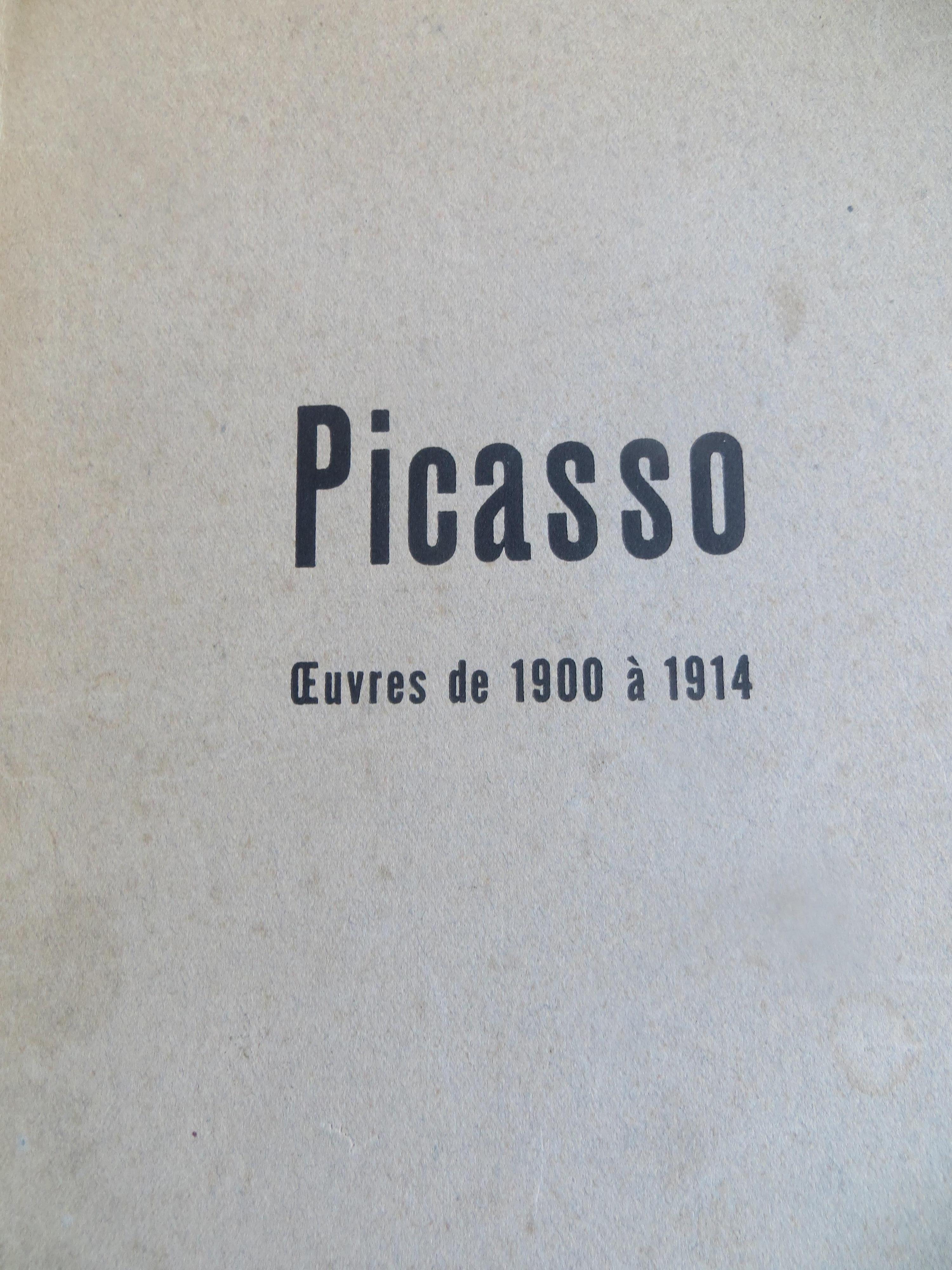 Picasso. Oeuvres de 1900 à 1914. Signature écrite à la main d'Oeuvres de musees - Cubisme Print par Pablo Picasso