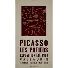 Picasso Original 1963 Ausstellungsplakat - Les potiers Vallauris