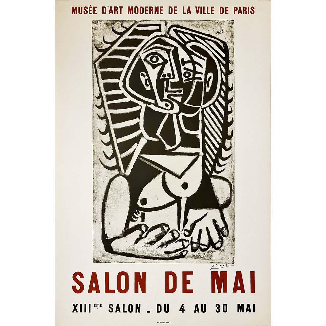 Picasso Pablo	- XIIIeme Salon de Mai 1956  - Poster - Ausstellung (Abstrakt), Print, von Pablo Picasso