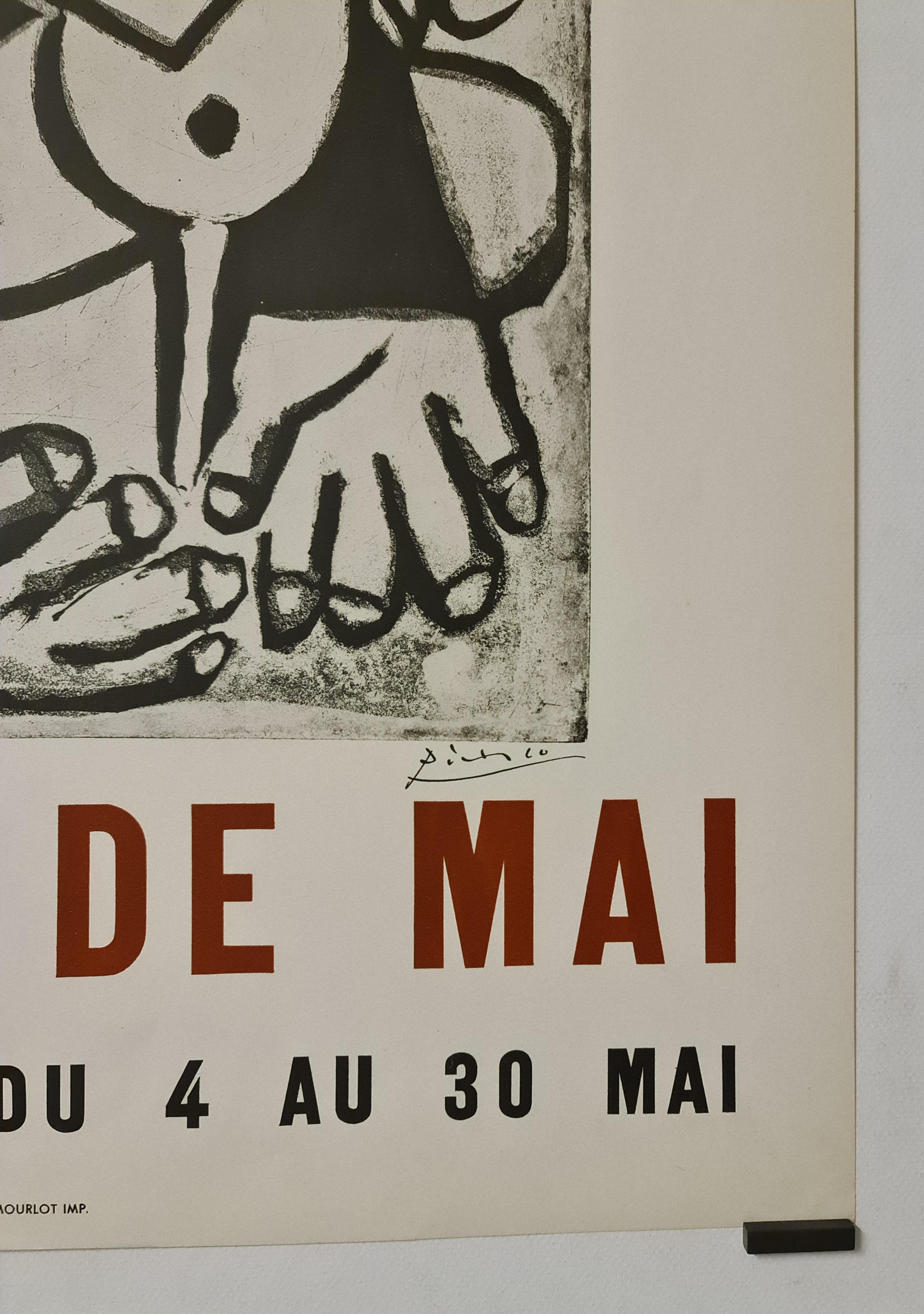 Picasso Pablo	- XIIIeme Salon de Mai 1956  - Poster - Ausstellung im Angebot 1