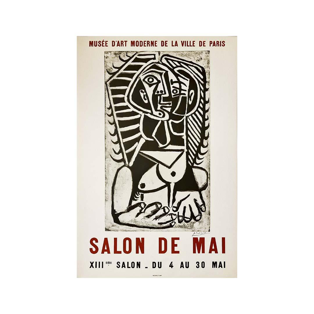 Picasso Pablo	- XIIIeme Salon de Mai 1956  - Poster - Ausstellung – Print von Pablo Picasso