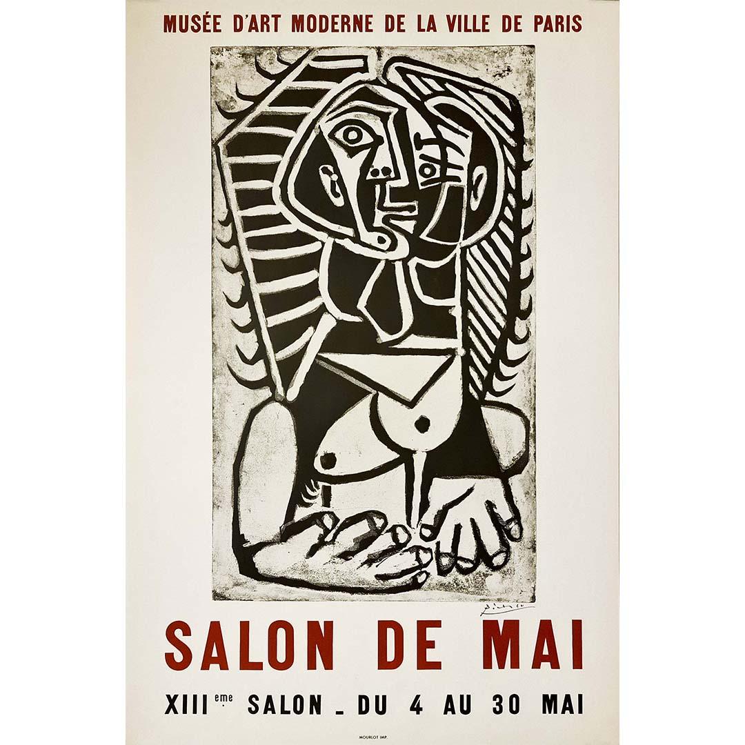 Picasso Pablo	- XIIIeme Salon de Mai 1956  - Poster - Exhibition - Abstract Print by Pablo Picasso