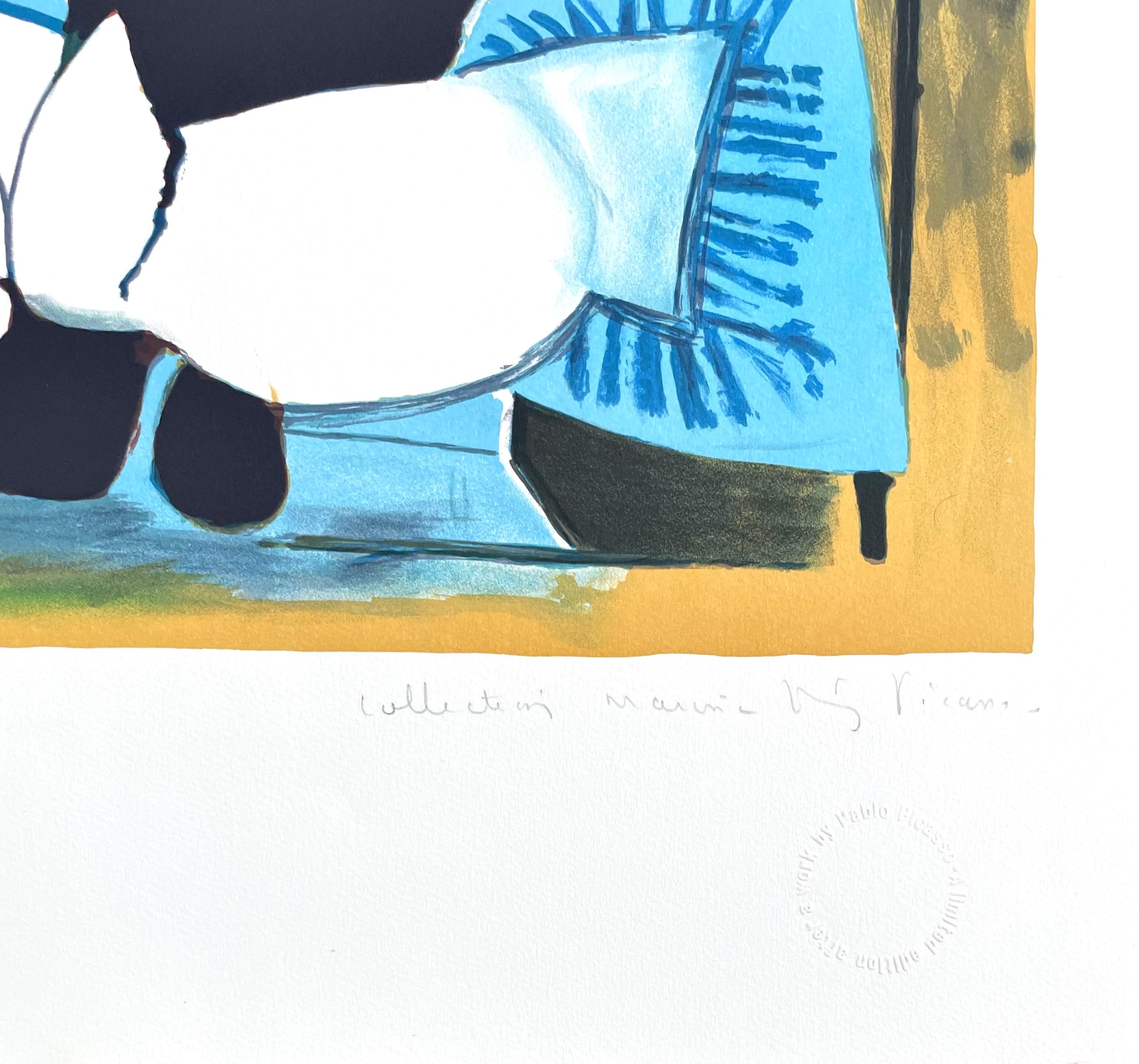 Picasso, Paloma Bleu (after) - Cubist Print by Pablo Picasso