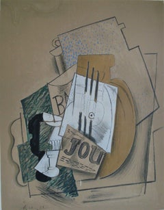 Pablo Picasso "Papiers Collés" 1910-1914, Lithograph 1966