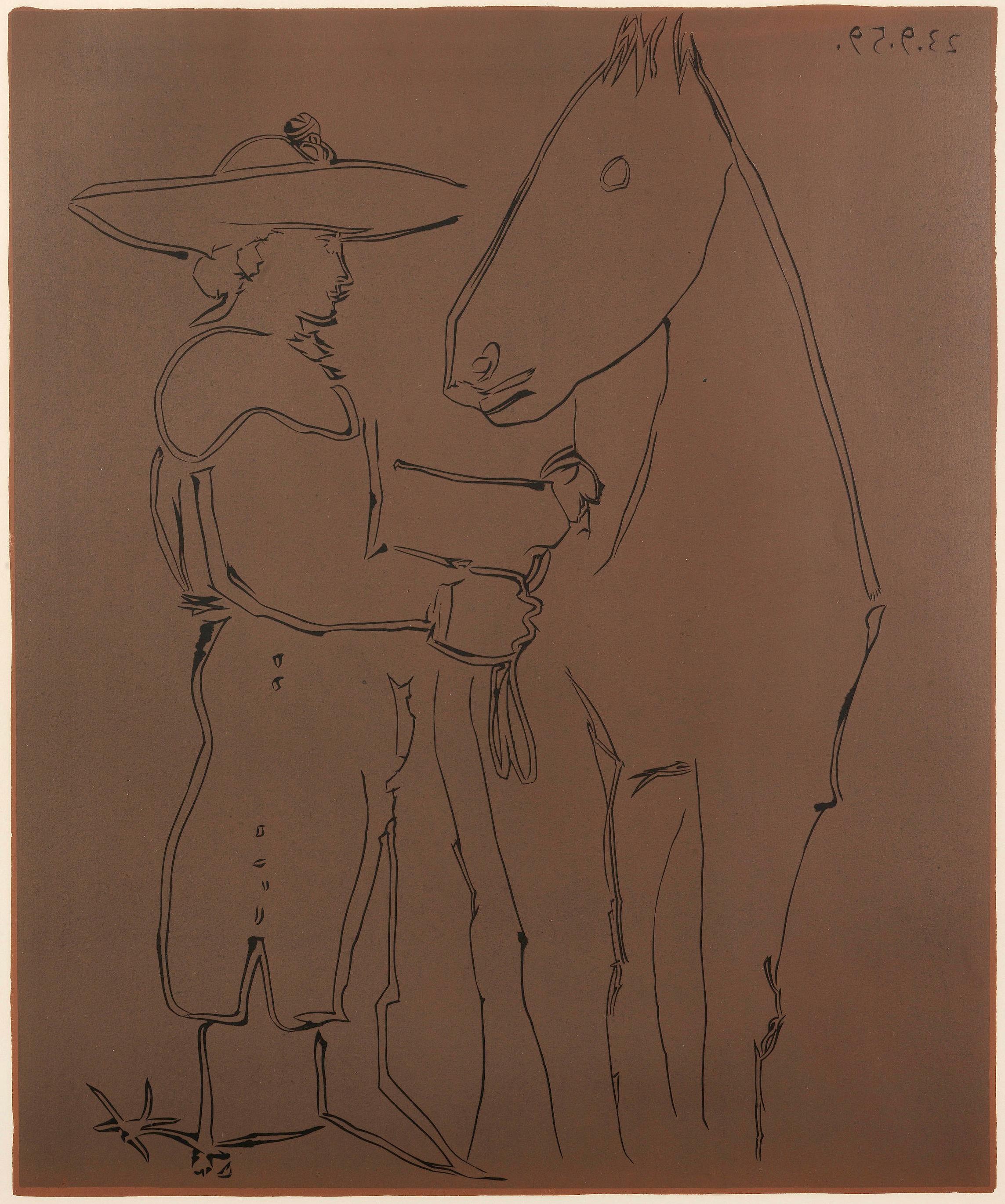 Picasso, Picador et Cheval (Orozco 214), Grabados al linóleo (después)