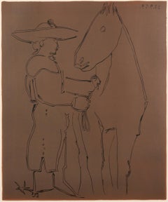 Picasso, Picador et Cheval (Orozco 214), Grabados al linóleo (d'après)