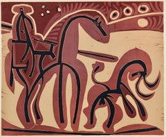Picasso, Picador et Taureau (Orozco 214), Grabados al linóleo (d'après)