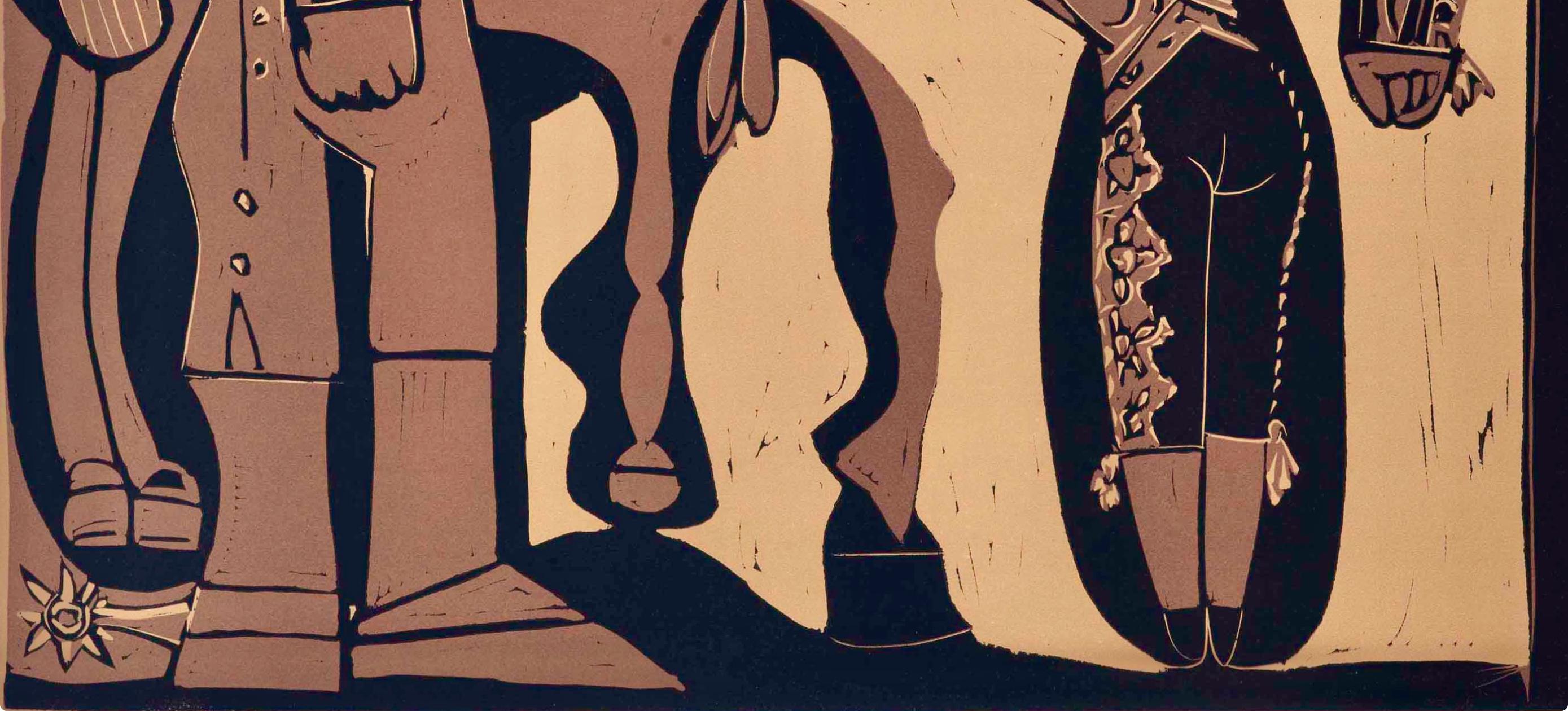 Picasso, Picador et torero (Orozco 214), Grabados al linóleo (after) - Cubist Print by Pablo Picasso