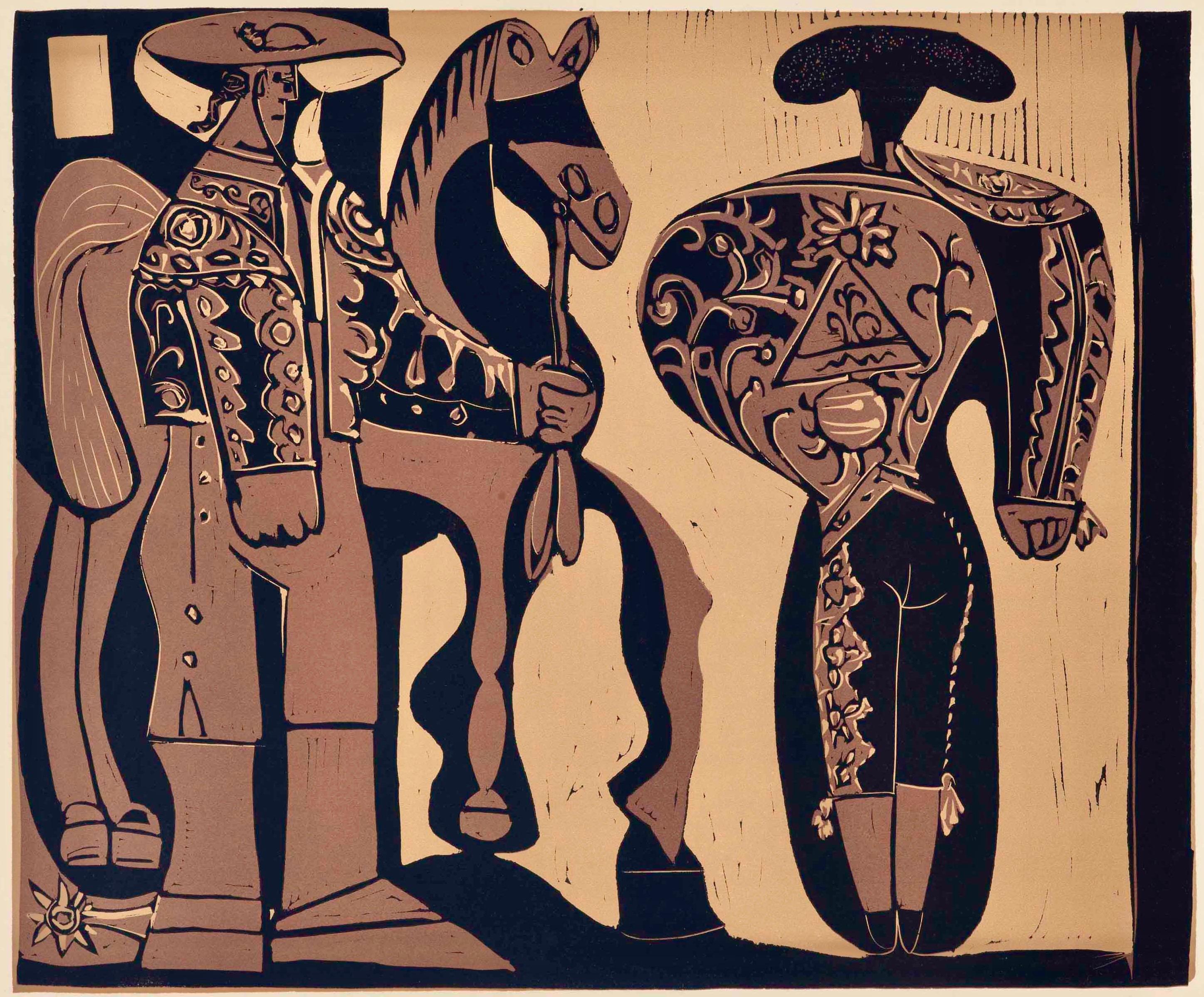 Picasso, Picador et torero (Orozco 214), Grabados al linóleo (d'après)