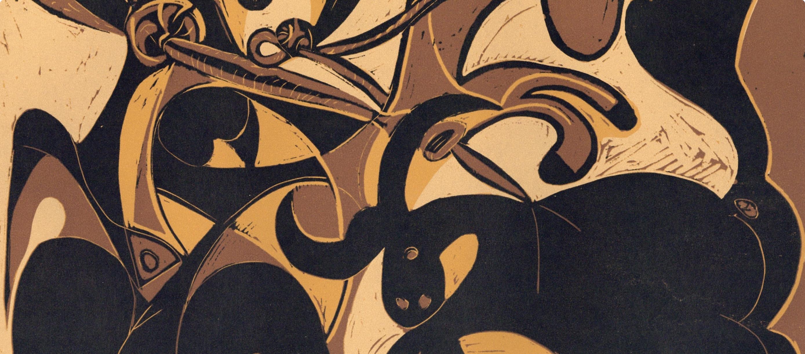 Picasso, Picador Goading Bull (Orozco 214), Grabados al linóleo (after) - Print by Pablo Picasso