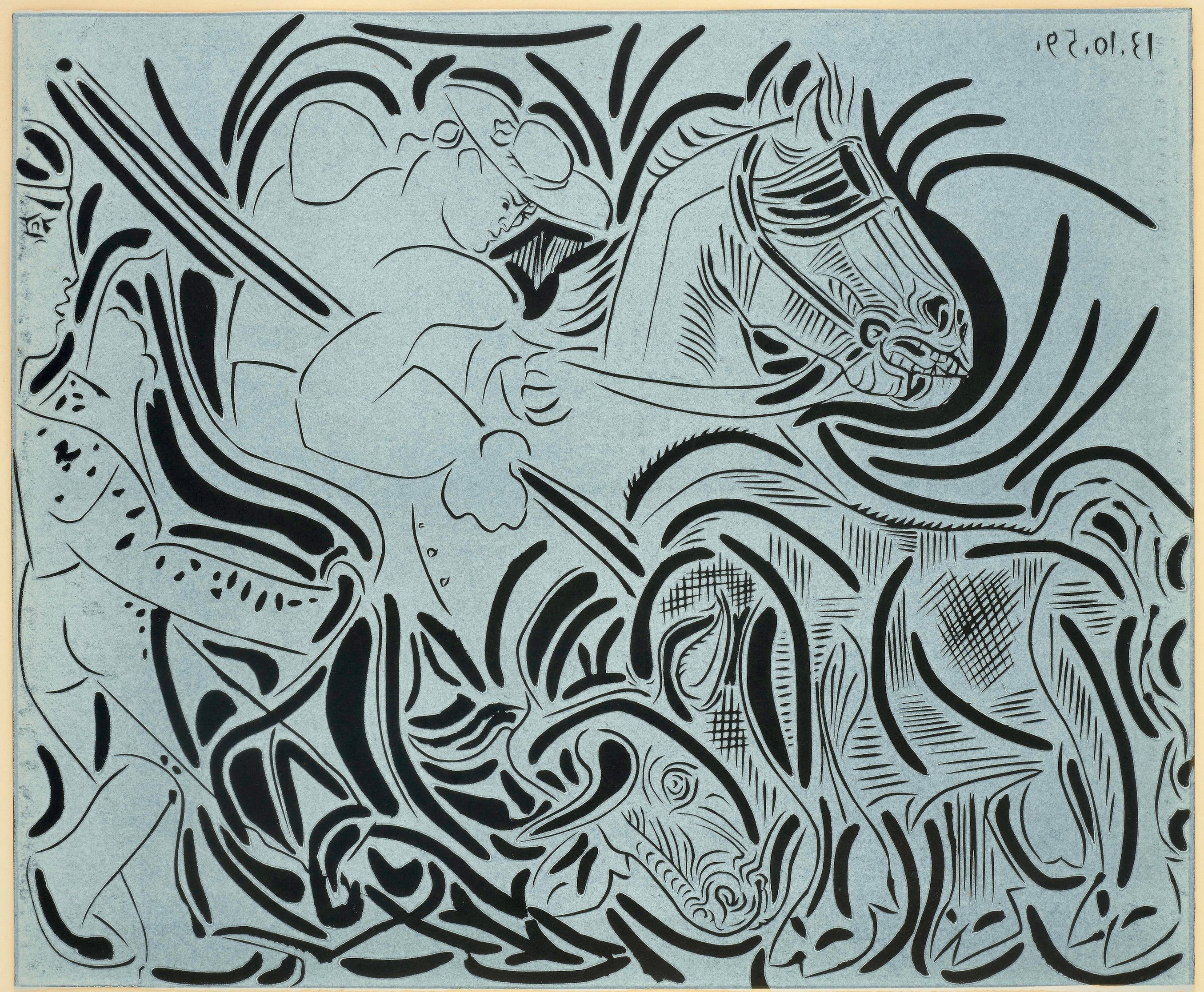 Picasso, Pique (Orozco 214), Grabados al linóleo (after)