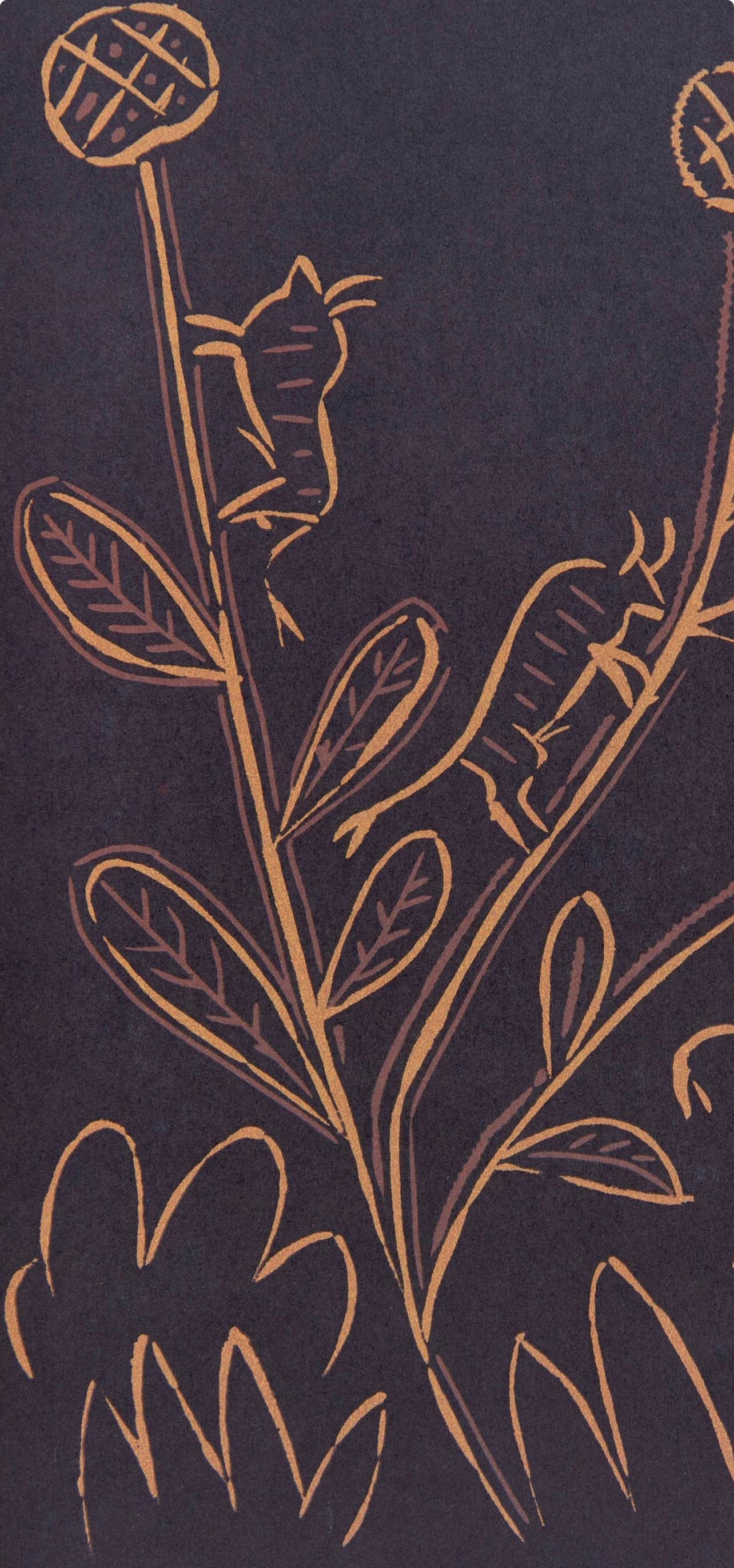 Picasso, Plante aux Toritos (Orozco 214), Grabados al linóleo (d'après) - Print de Pablo Picasso