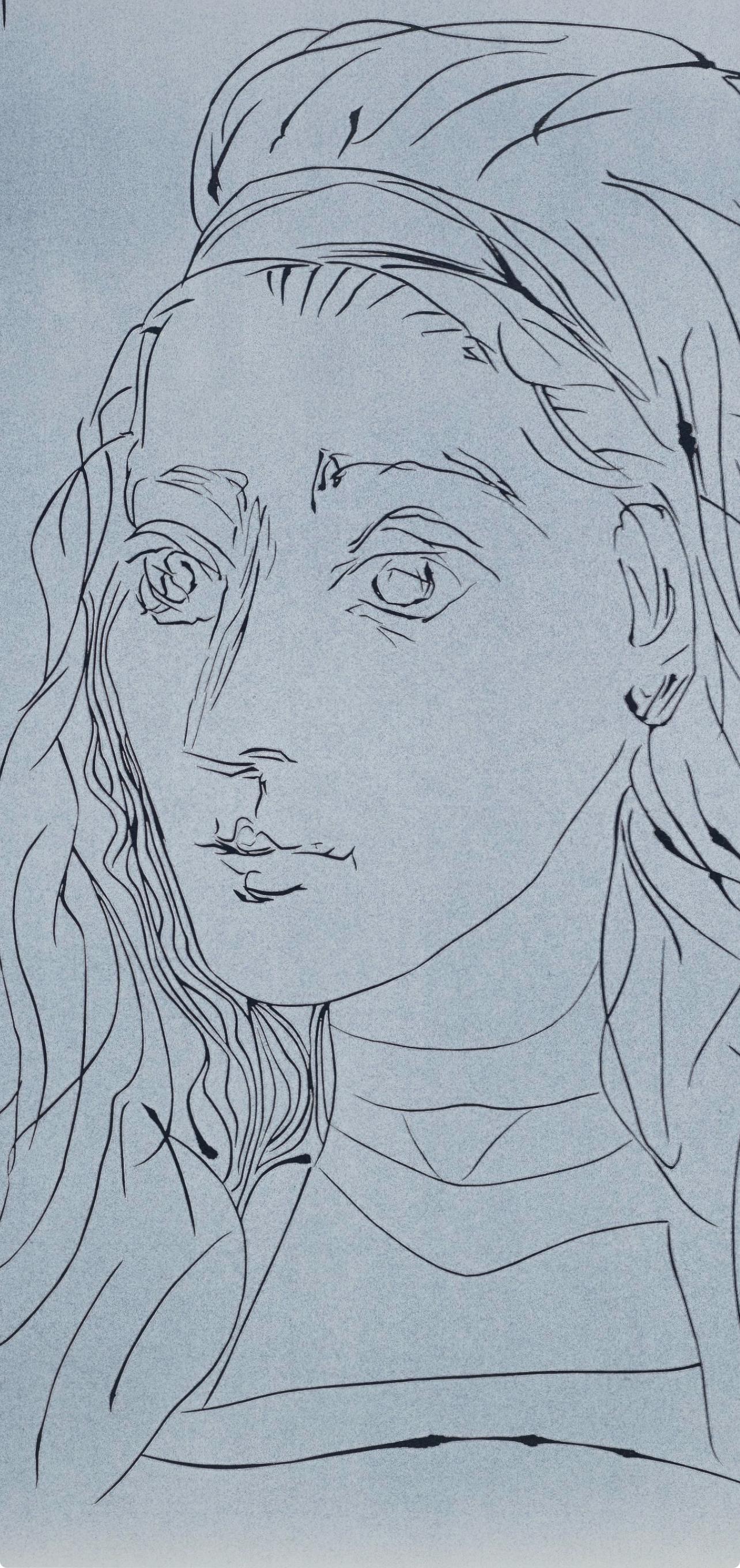 Picasso, Portrait de Jacqueline (Orozco 214), Grabados al linóleo (after) - Print by Pablo Picasso