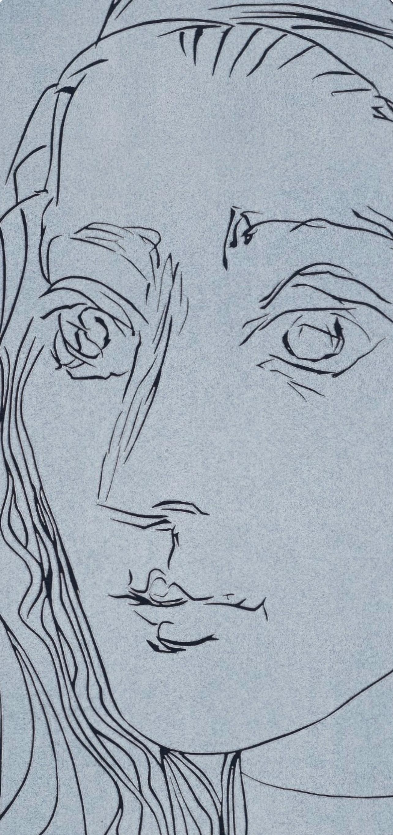 Picasso, Portrait de Jacqueline (Orozco 214), Grabados al linóleo (after) - Gray Abstract Print by Pablo Picasso