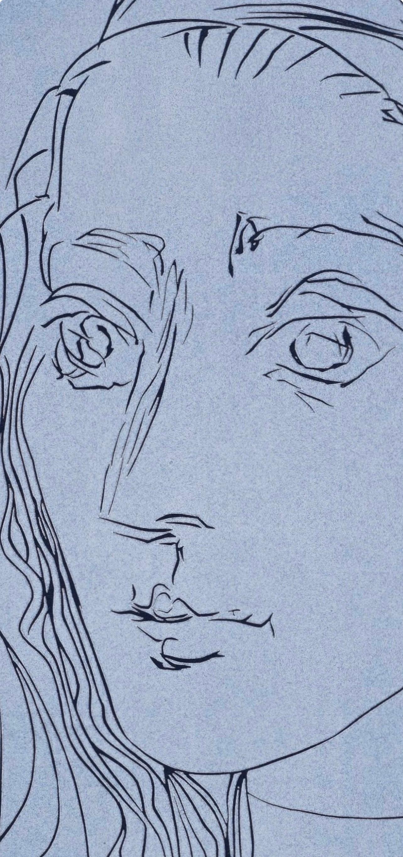 Picasso, Portrait de Jacqueline (Orozco 214), Grabados al linóleo (d'après) - Gris Abstract Print par Pablo Picasso