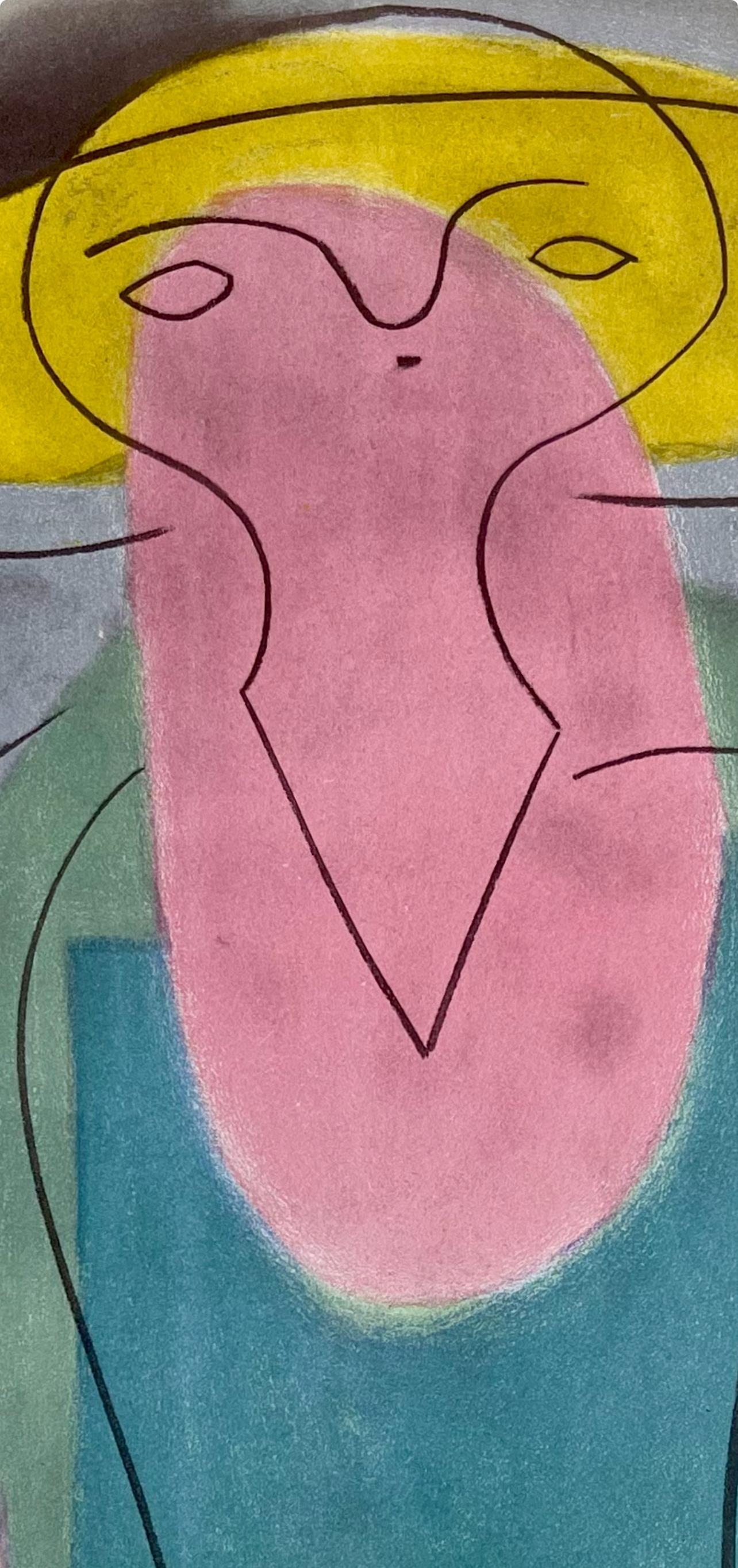 Picasso, Porträt einer Dame, Picasso: Fünfzehn Zeichnungen (nach) im Angebot 1