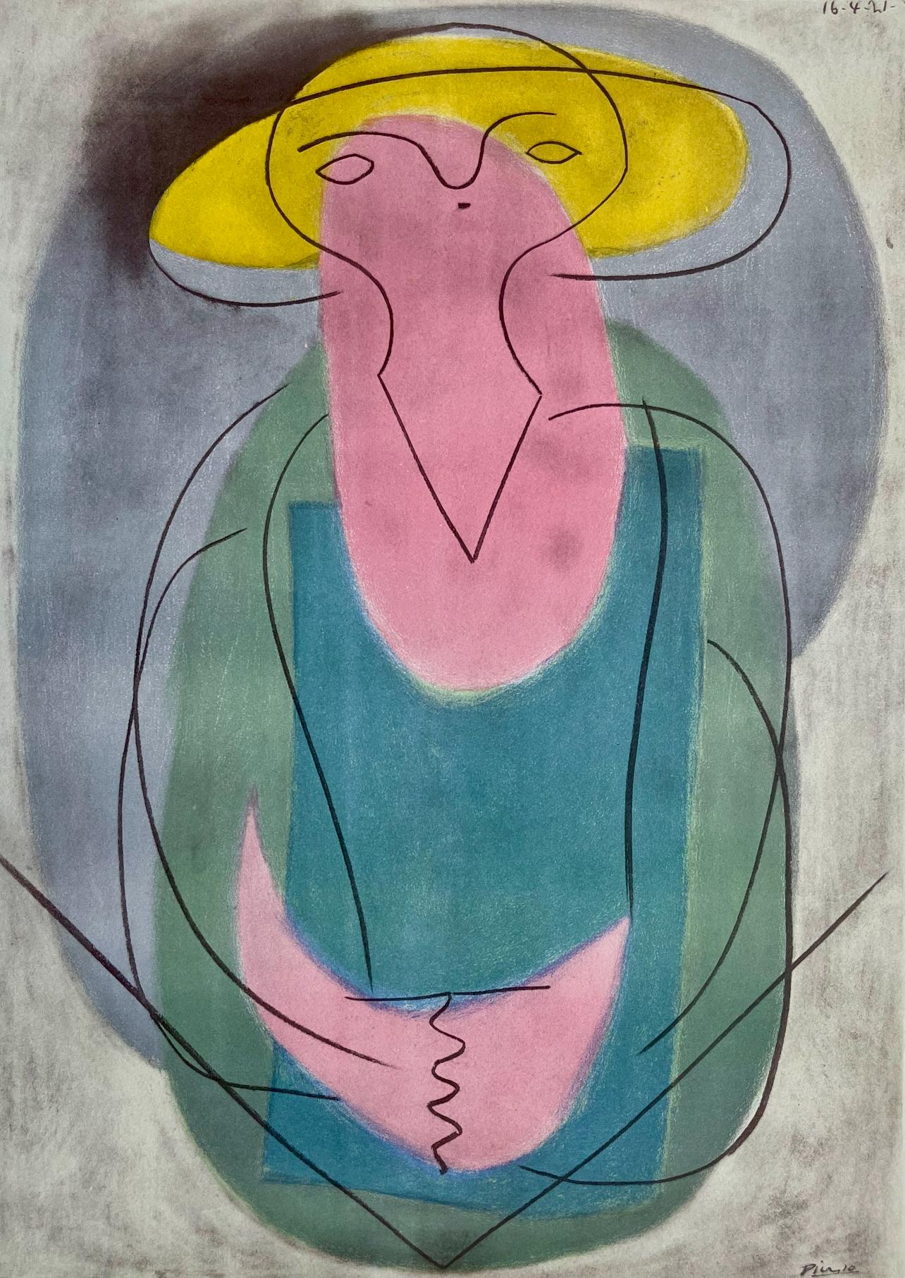 Pablo Picasso Abstract Print - Picasso, Portrait of a Lady, Picasso: Fifteen Drawings (after)