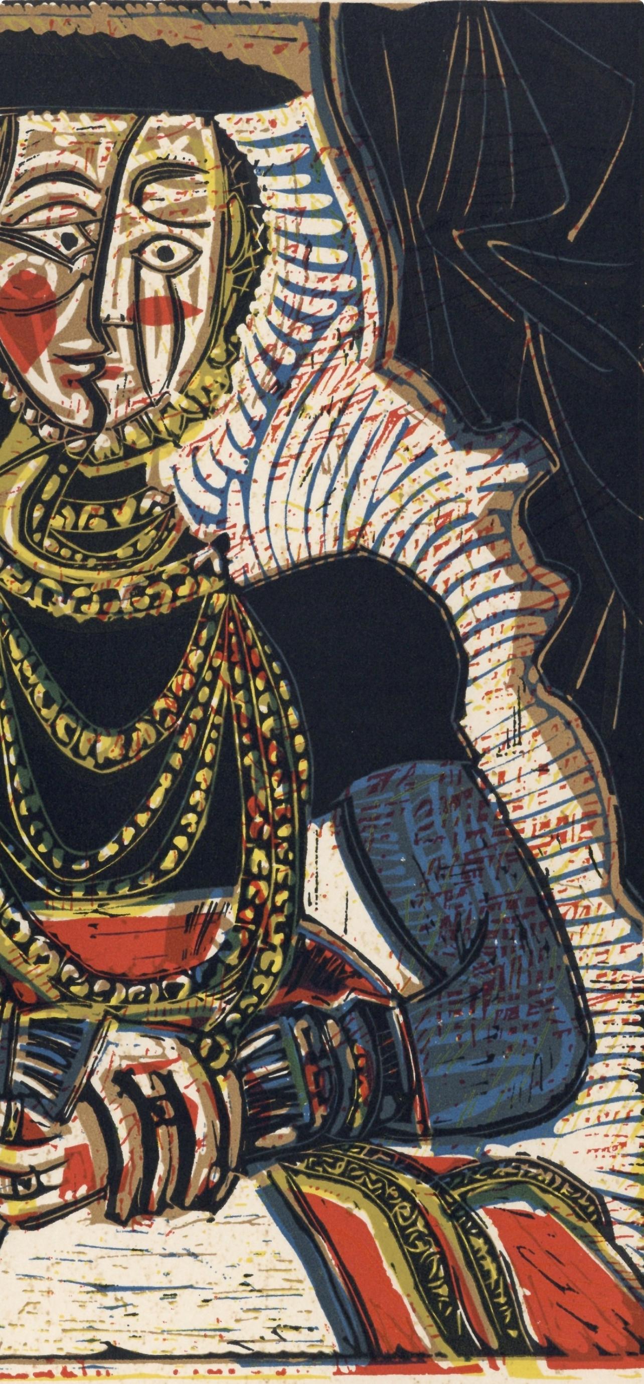 Picasso, Portrait de femme (Orozco 214), Grabados al linóleo (d'après) 1