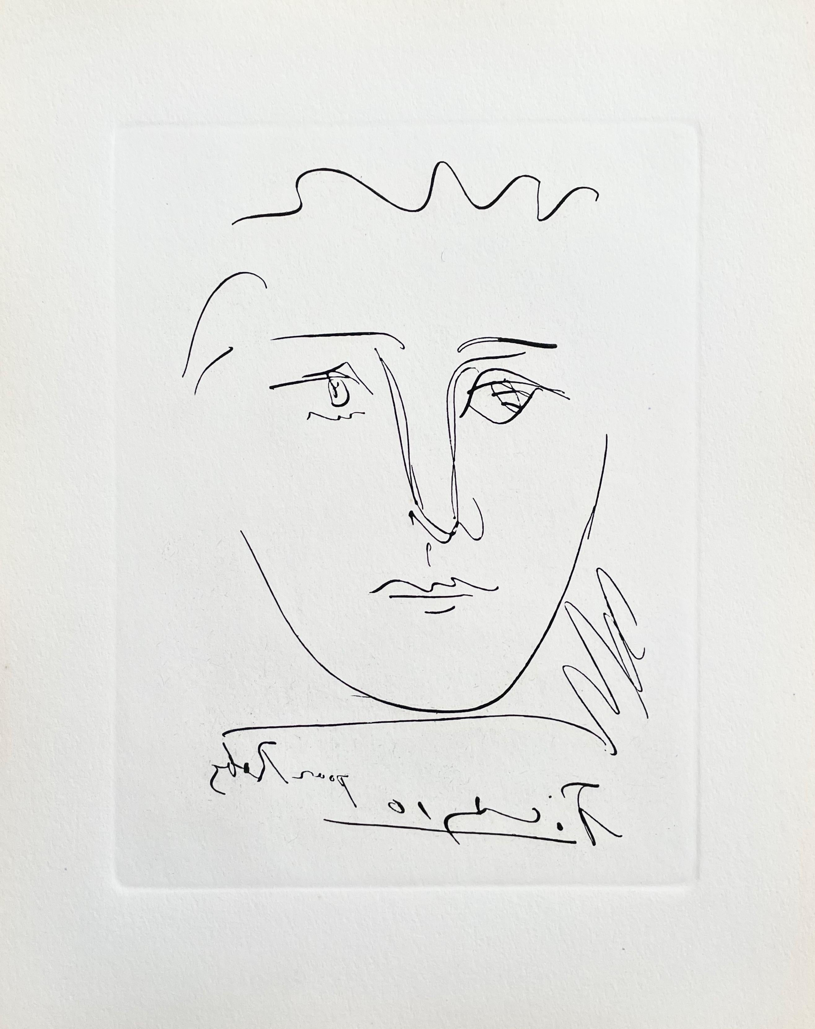 Pablo Picasso Abstract Print - Picasso, Pour Roby, L’Age de Soleil (after)