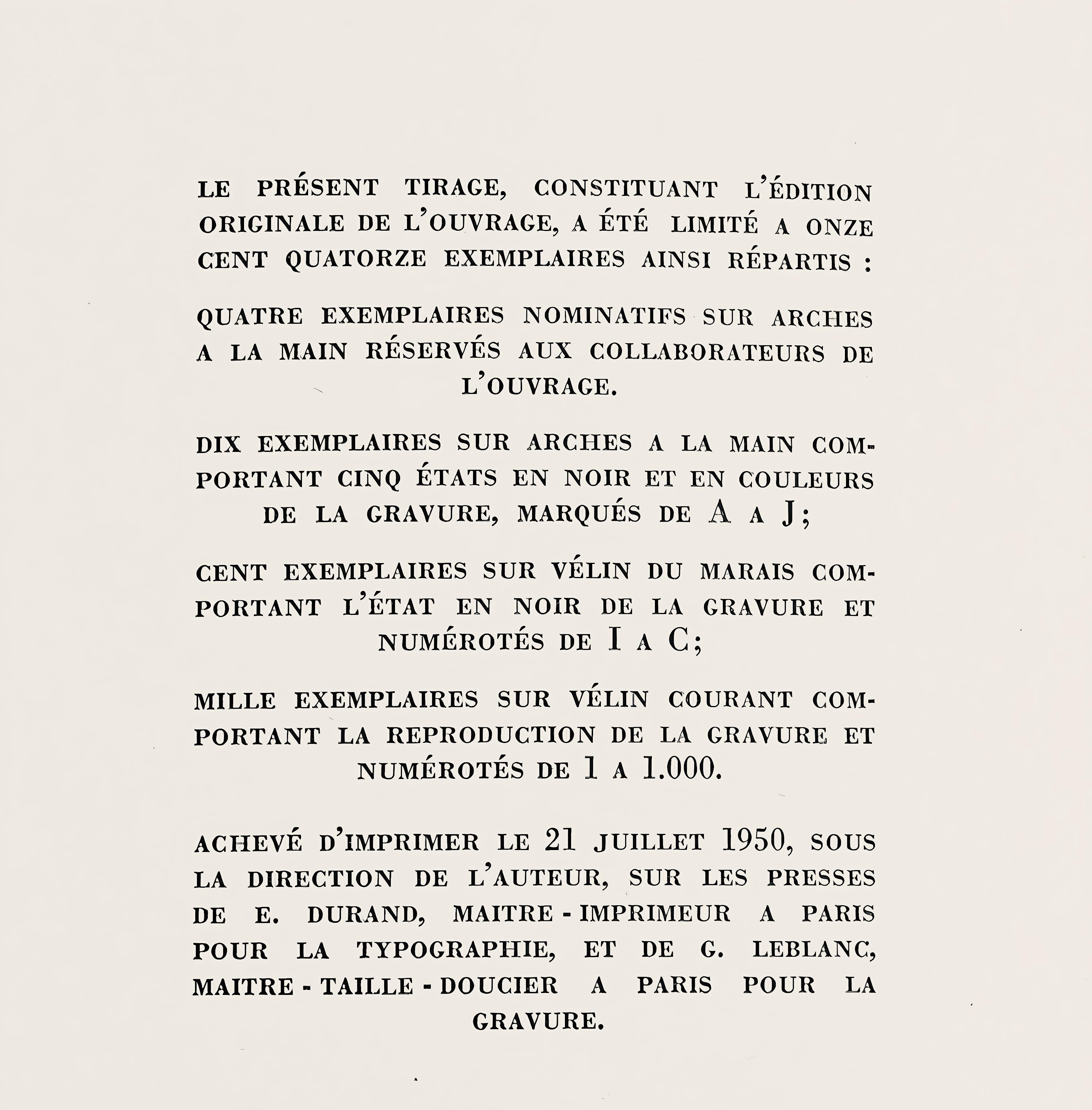 Picasso, Pour Robys, Noir (Bloch 680; Cramer 57), L'Âge de Soleil (dopo) in vendita 6