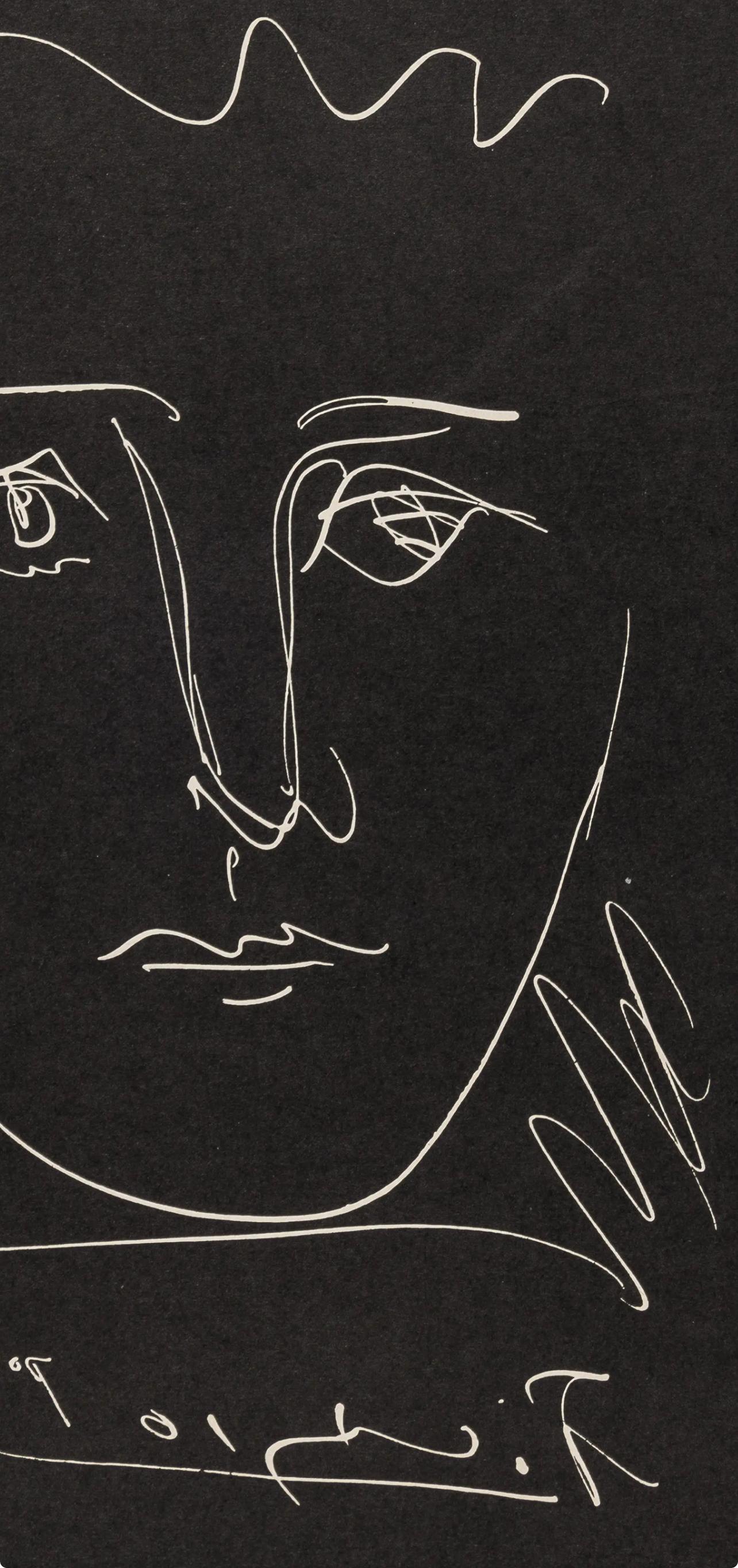 Picasso, Pour Robys, Noir (Bloch 680; Cramer 57), L'Âge de Soleil (dopo) - Print Moderno di Pablo Picasso