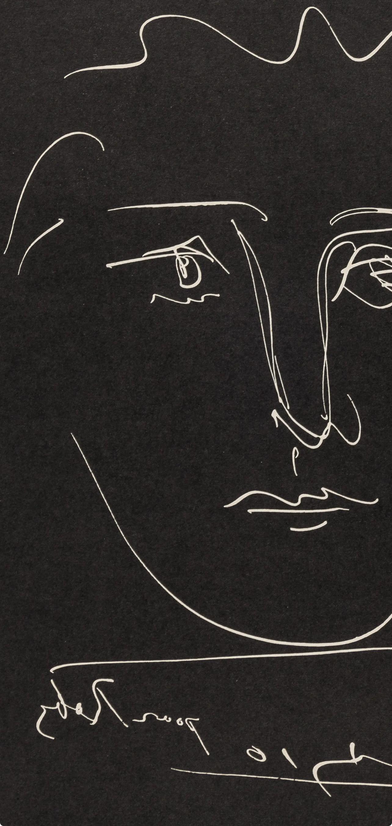 Picasso, Pour Robys, Noir (Bloch 680; Cramer 57), L'Âge de Soleil (dopo) - Landscape Print Nero di Pablo Picasso