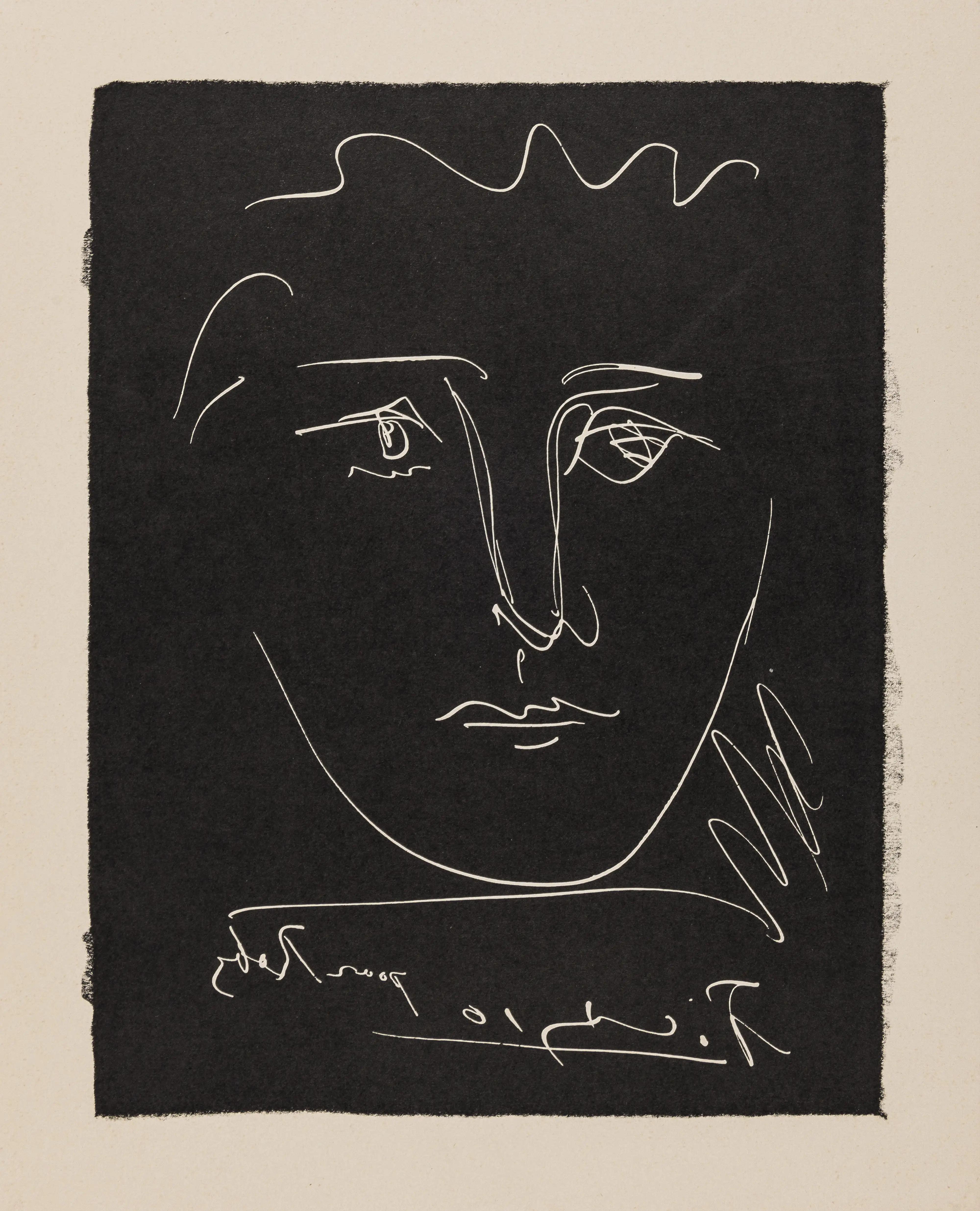 Picasso, Pour Robys, Noir (Bloch 680; Cramer 57), L'Âge de Soleil (dopo) in vendita 4