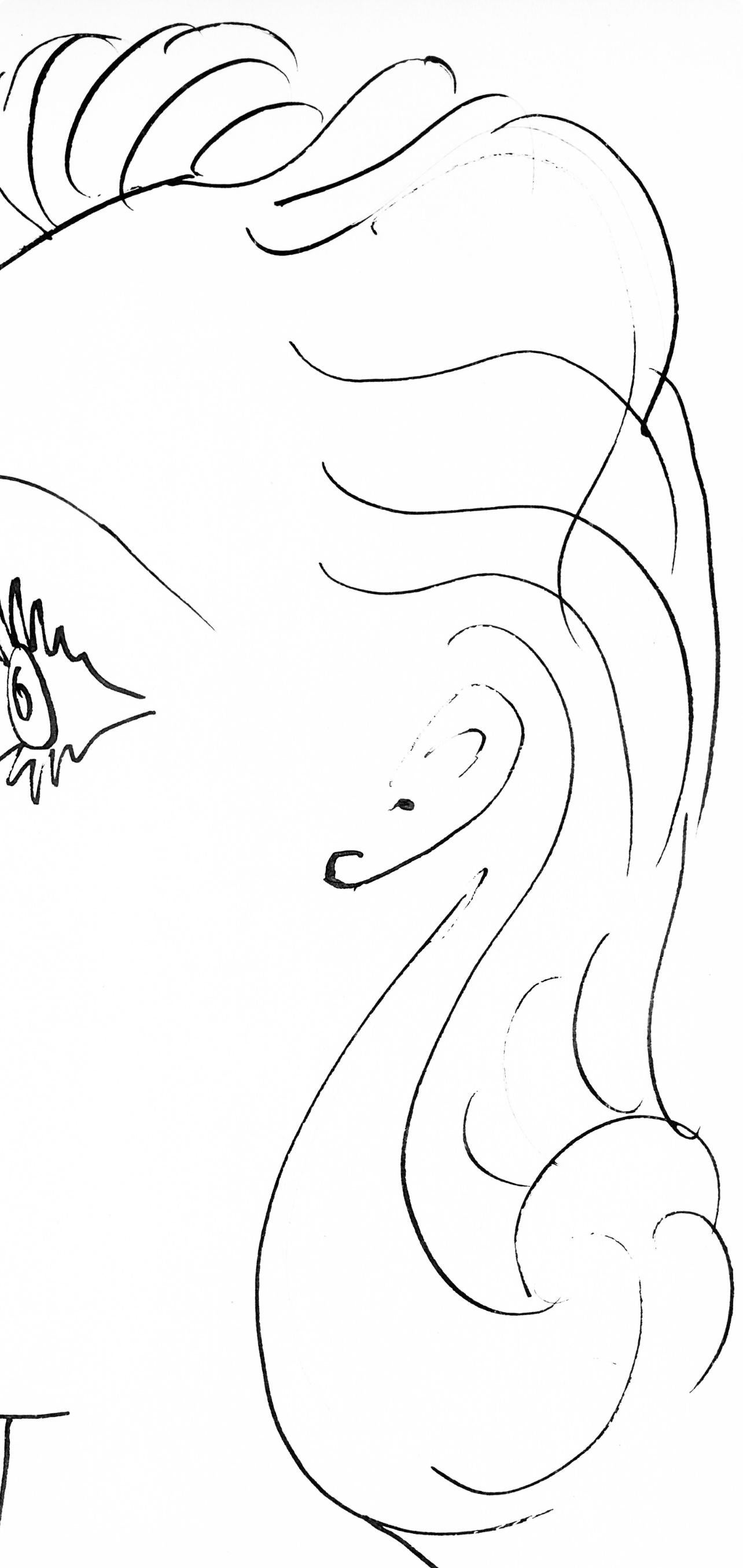 Picasso, Profil de jeune fille (Cramer 84 ; Johnson/Stein 77) (d'après) - Cubisme Print par Pablo Picasso