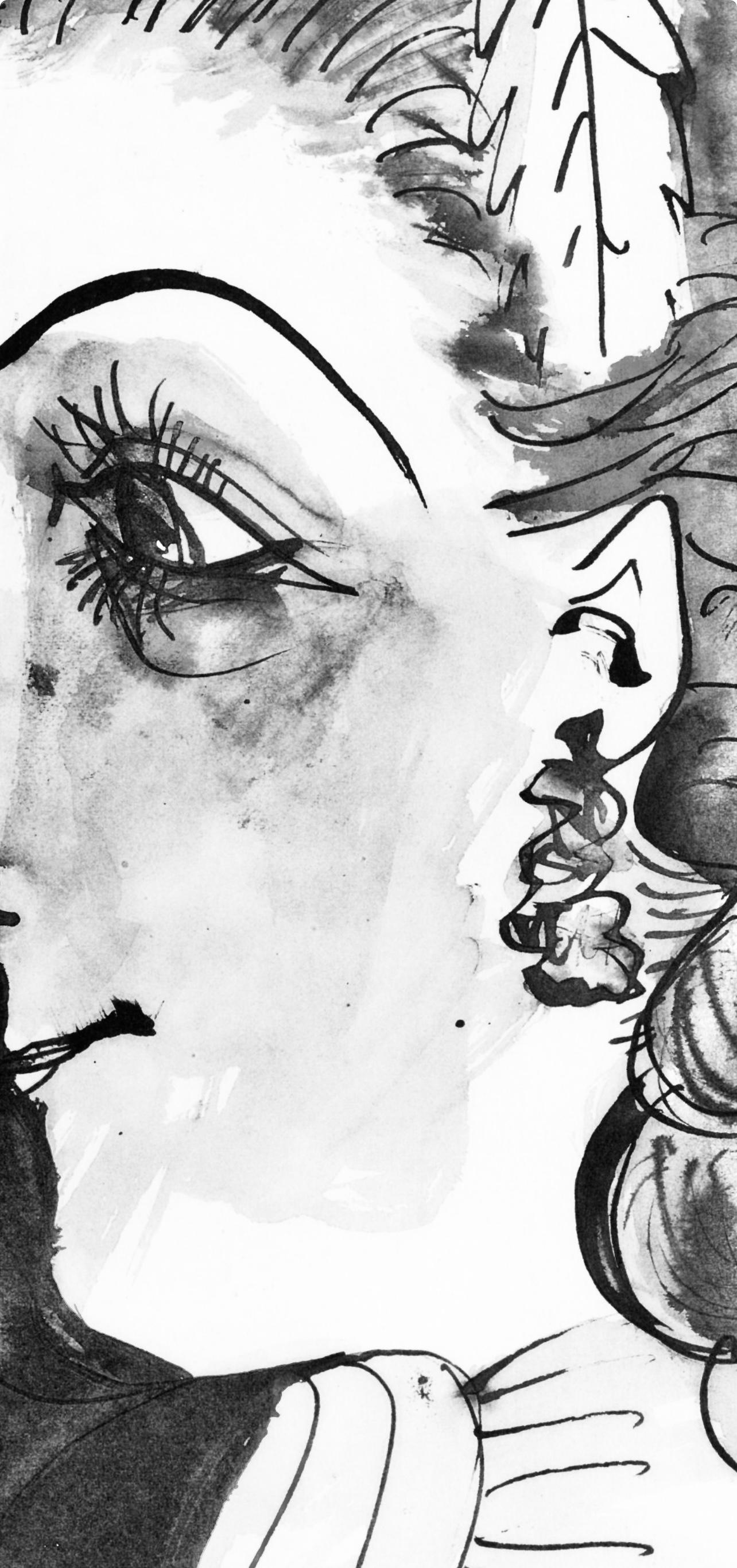 Picasso, Profil de jeune fille en chapeau (Cramer 84; J./S. 77) (dopo) in vendita 1