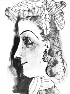Picasso, Profil de jeune fille en chapeau (Cramer 84; J./S. 77) (dopo)