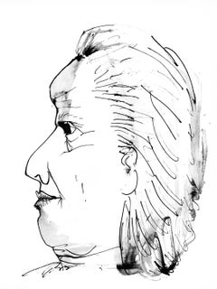 Picasso, Profil de vieille femme, trait et lavis (Cramer 84; J./S. 77) (after)