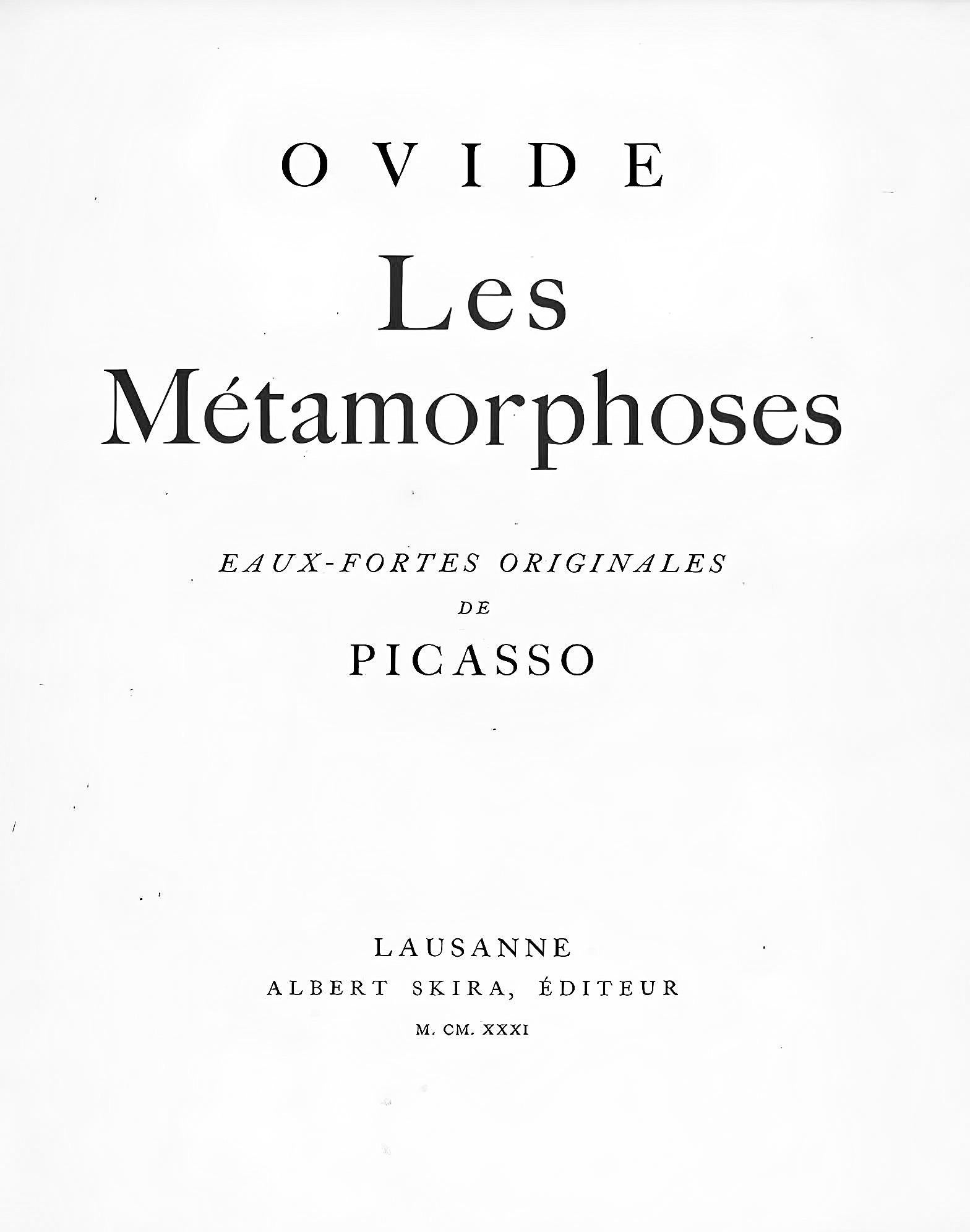Picasso, Profil et tête de femme, Les Métamorphoses (after) For Sale 1