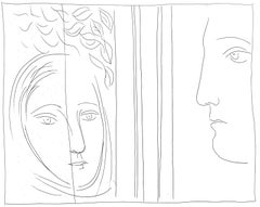 Picasso, Profil et tête de femme, Les Métamorphoses (after)