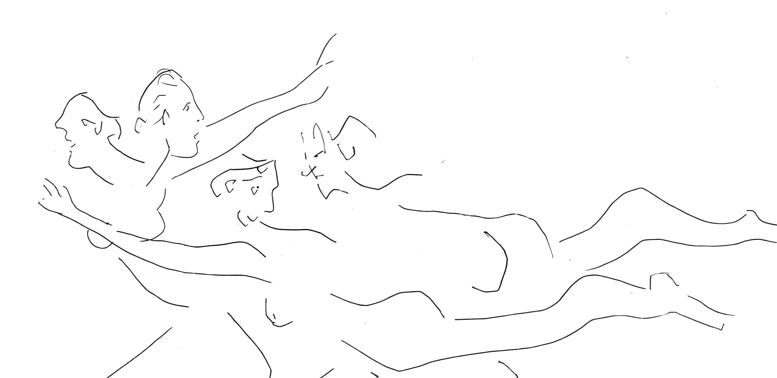 Picasso, Quatre femmes en fuite, Les Métamorphoses (after) - Print by Pablo Picasso
