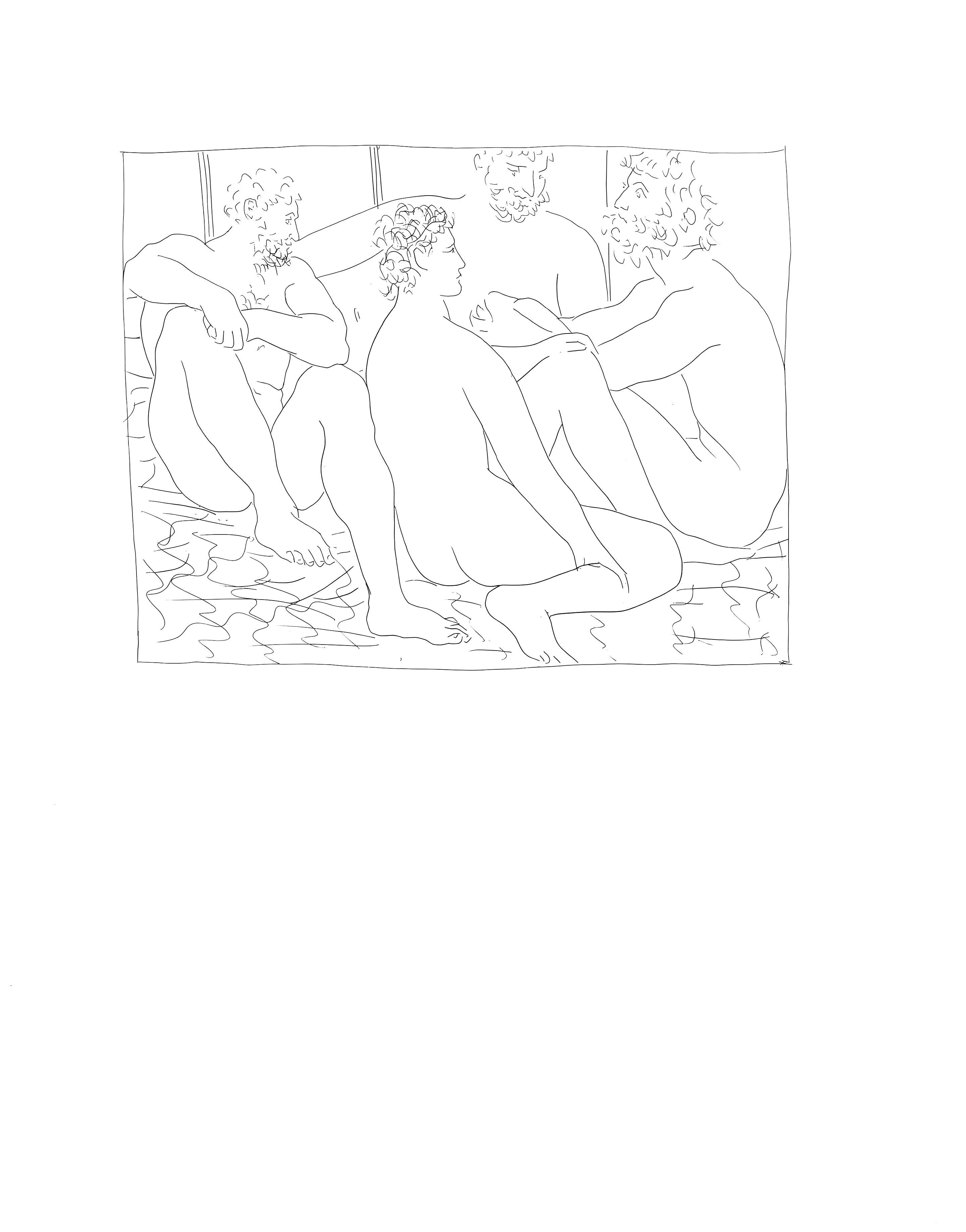 Lithograph on vélin papier Vergé fin blanc des papeteries de Bellerive paper. Paper size: 11.02 x 8.66 inches; image size: 4.9 x 5.6 inches. Inscription: Unsigned and unnumbered, as issued. Notes: From the folio, Suite des reproductions des