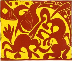 Picasso, Rouge et jaune (Orozco 214), Grabados al linóleo (después)