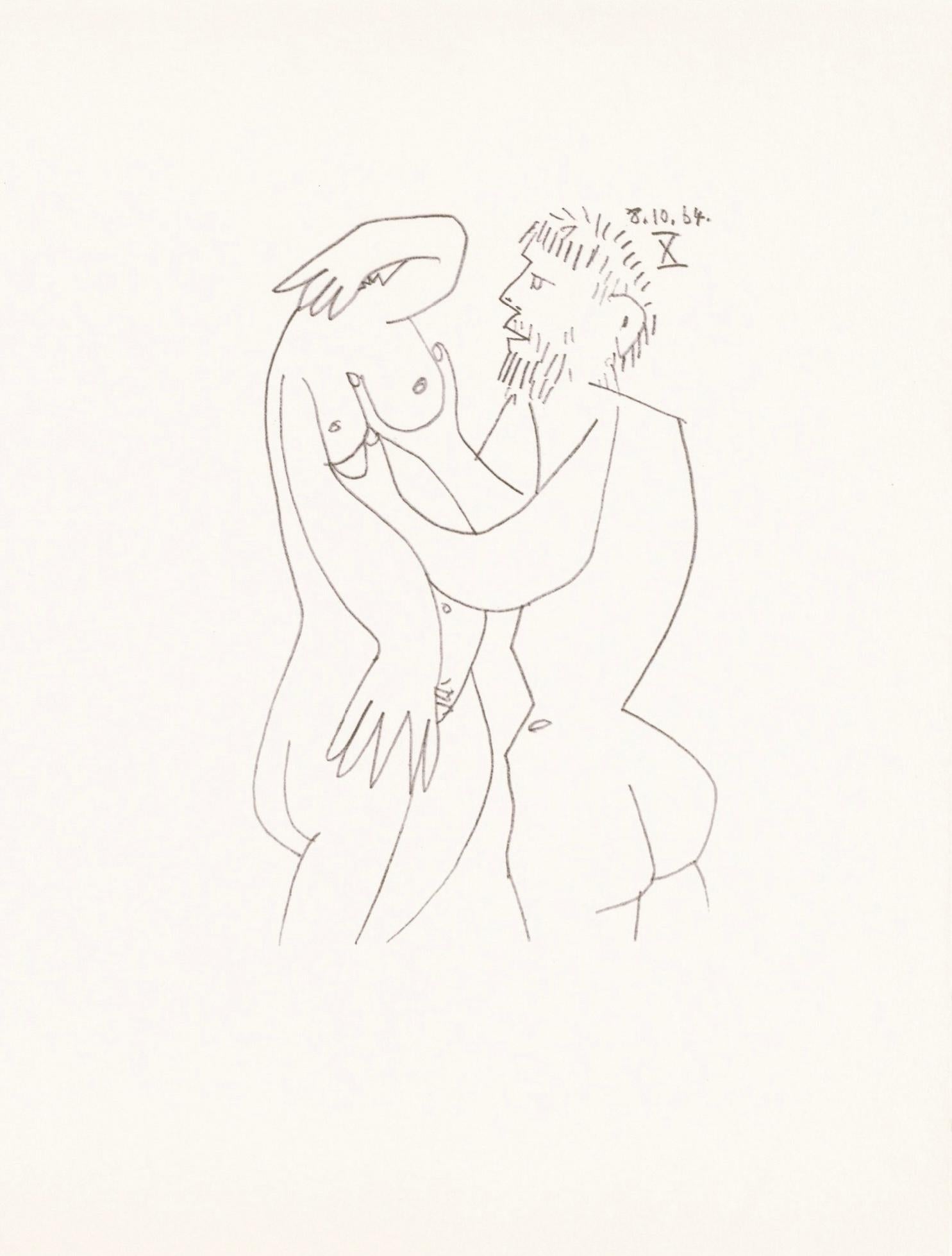 Lithograph and silkscreen with grease crayon, lithographic tusche, lead pencil, charcoal on vélin d'Arches paper. Paper size: 12.8 x 9.84 inches. Inscription: Unsigned and unnumbered, as issued. Catalogue raisonné reference: Goeppert, Sebastian, et