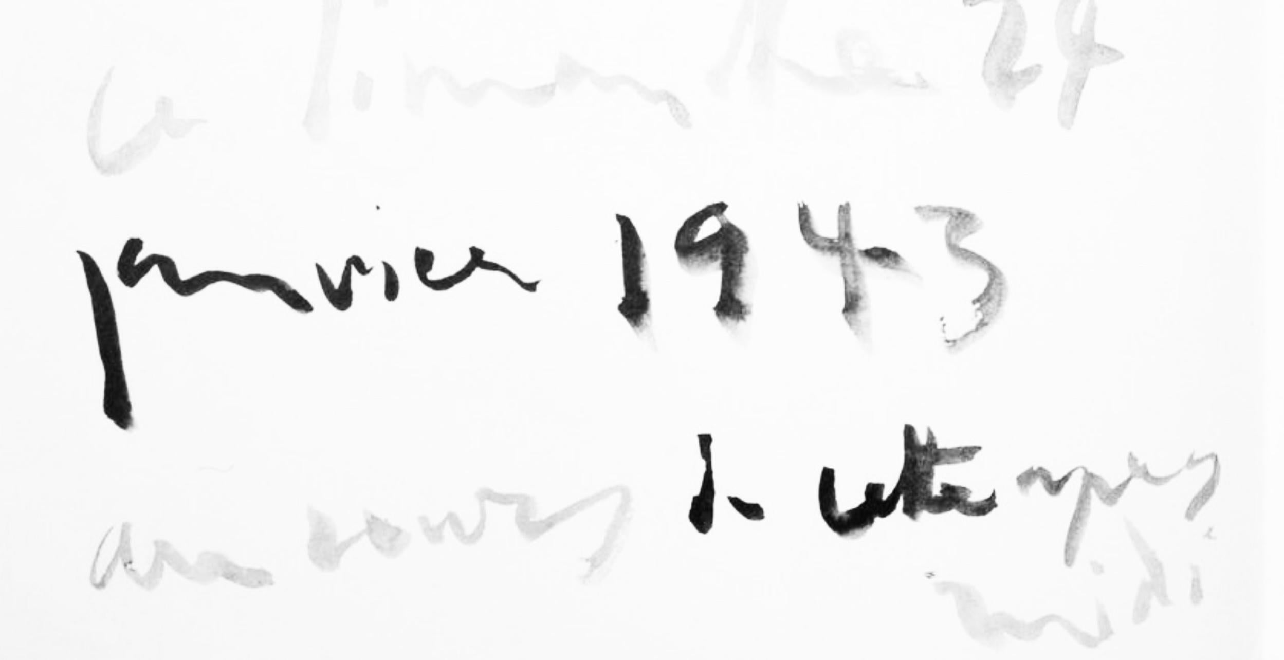 Picasso, Sans titre (Cramer 84; Johnson/Stein 77) (nach) (Grau), Abstract Print, von Pablo Picasso