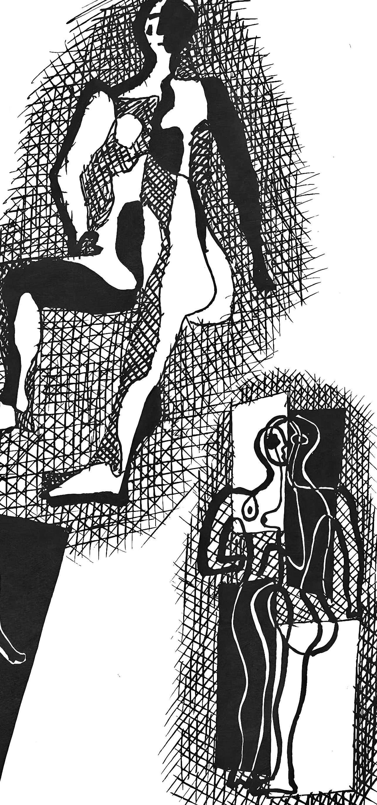 Picasso, Sans titre (J/Vollard 193; Monod 10485), Hélène chez Archimède (after) - Print by Pablo Picasso