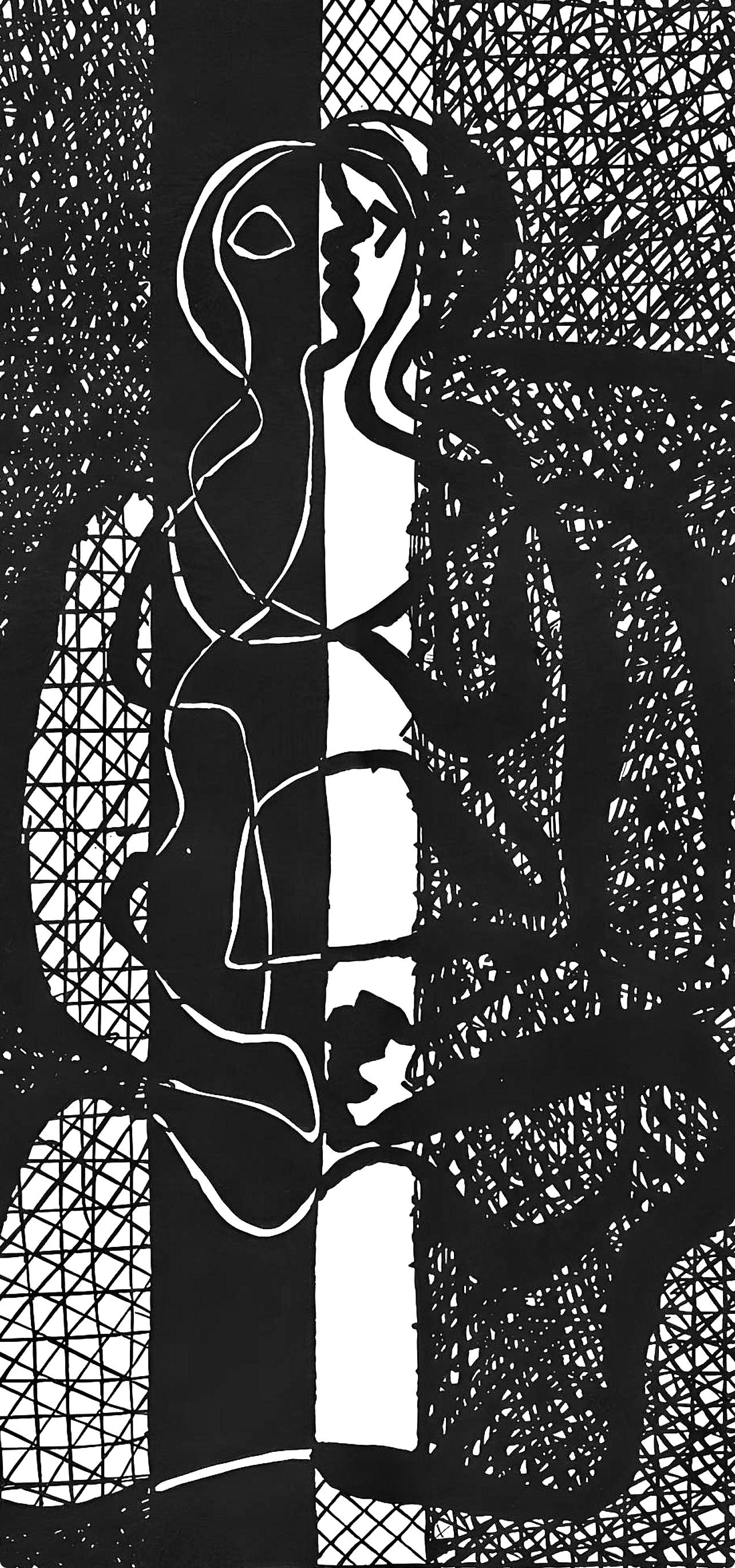 Picasso, Sans titre (J/Vollard 193 ; Monod 10485), Hélène chez Archimède (d'après) - Print de Pablo Picasso