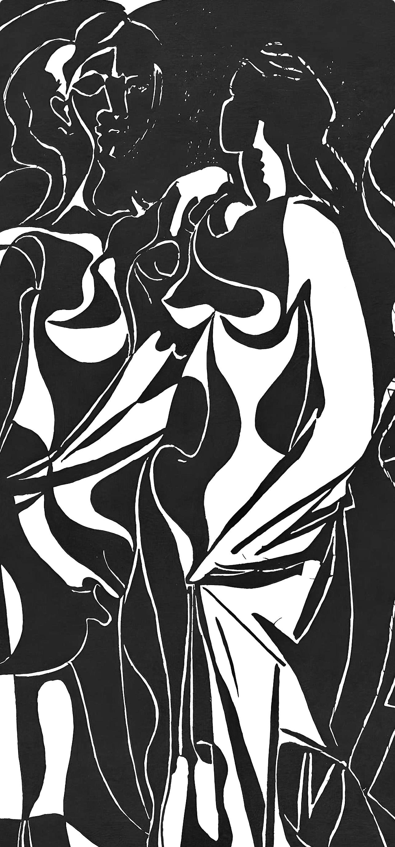 Picasso, Sans titre (J/Vollard 193; Monod 10485), Hélène chez Archimède (after) - Cubist Print by Pablo Picasso