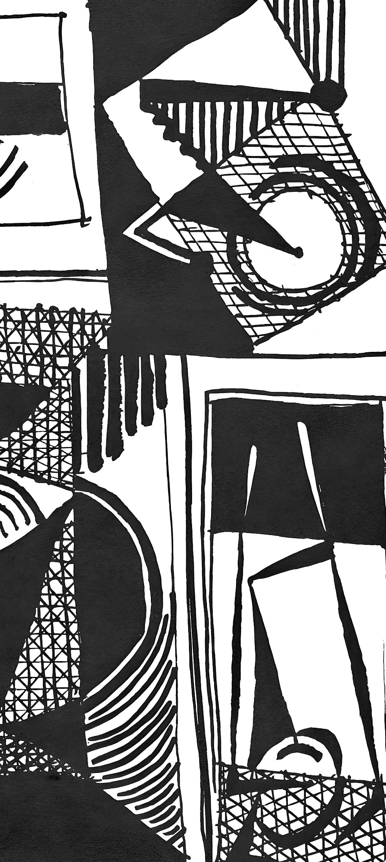 Picasso, Sans titre (J/Vollard 193; Monod 10485), Hélène chez Archimède (after) - Gray Still-Life Print by Pablo Picasso