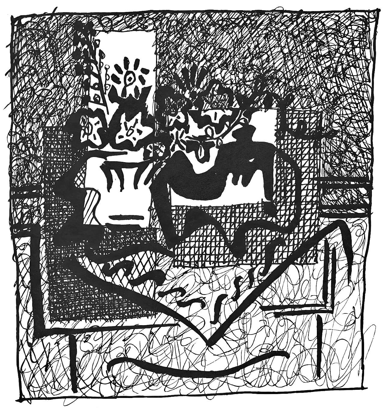 Picasso, Komposition (J/Vollard 193; Monod 10485), Hélène chez Archimède (nach)