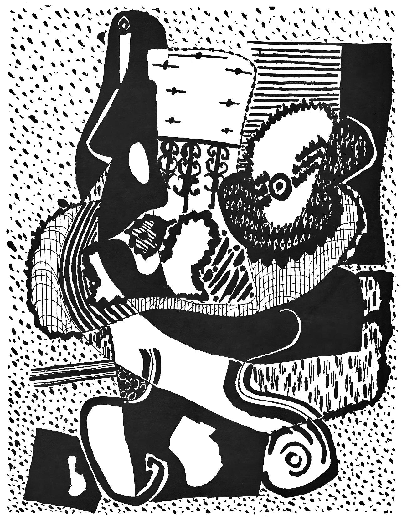 Picasso, Sans titre (J/Vollard 193; Monod 10485), Hélène chez Archimède (after)