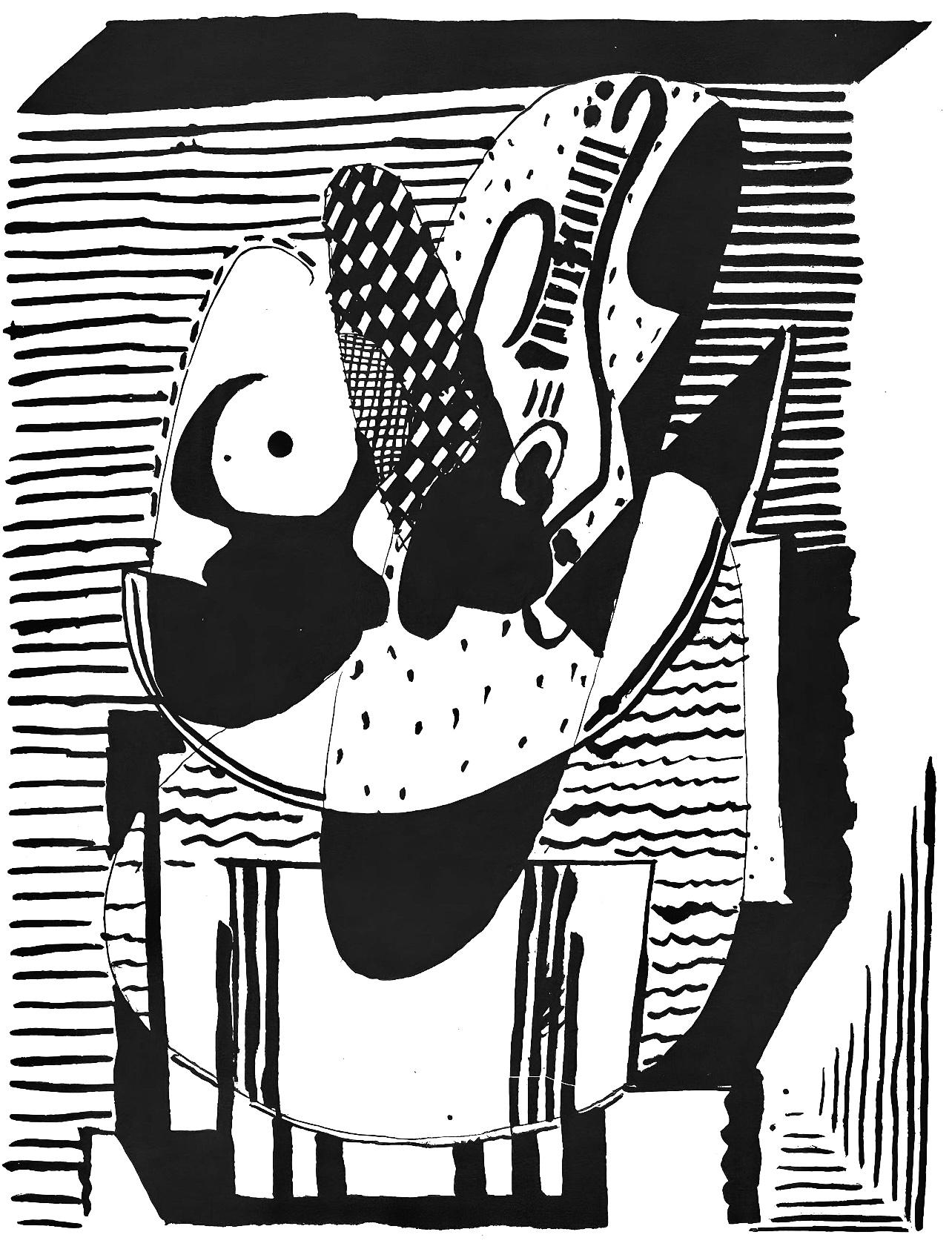 Picasso, Sans titre (J/Vollard 193; Monod 10485), Hélène chez Archimède (after)