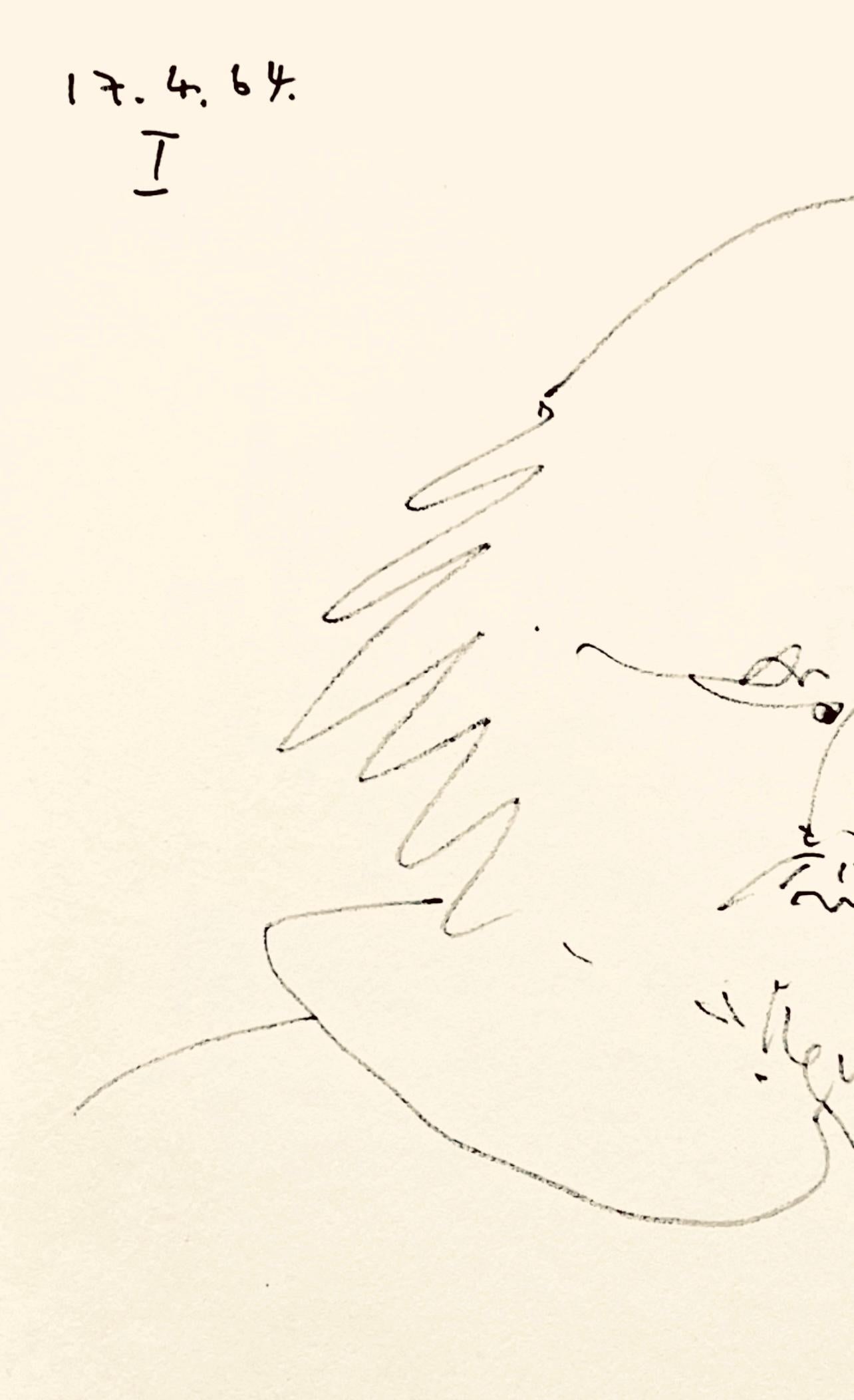 Picasso, Shakespeare I (Bloch 1197), Picasso-Aragon Shakespeare (after) - White Figurative Print by Pablo Picasso