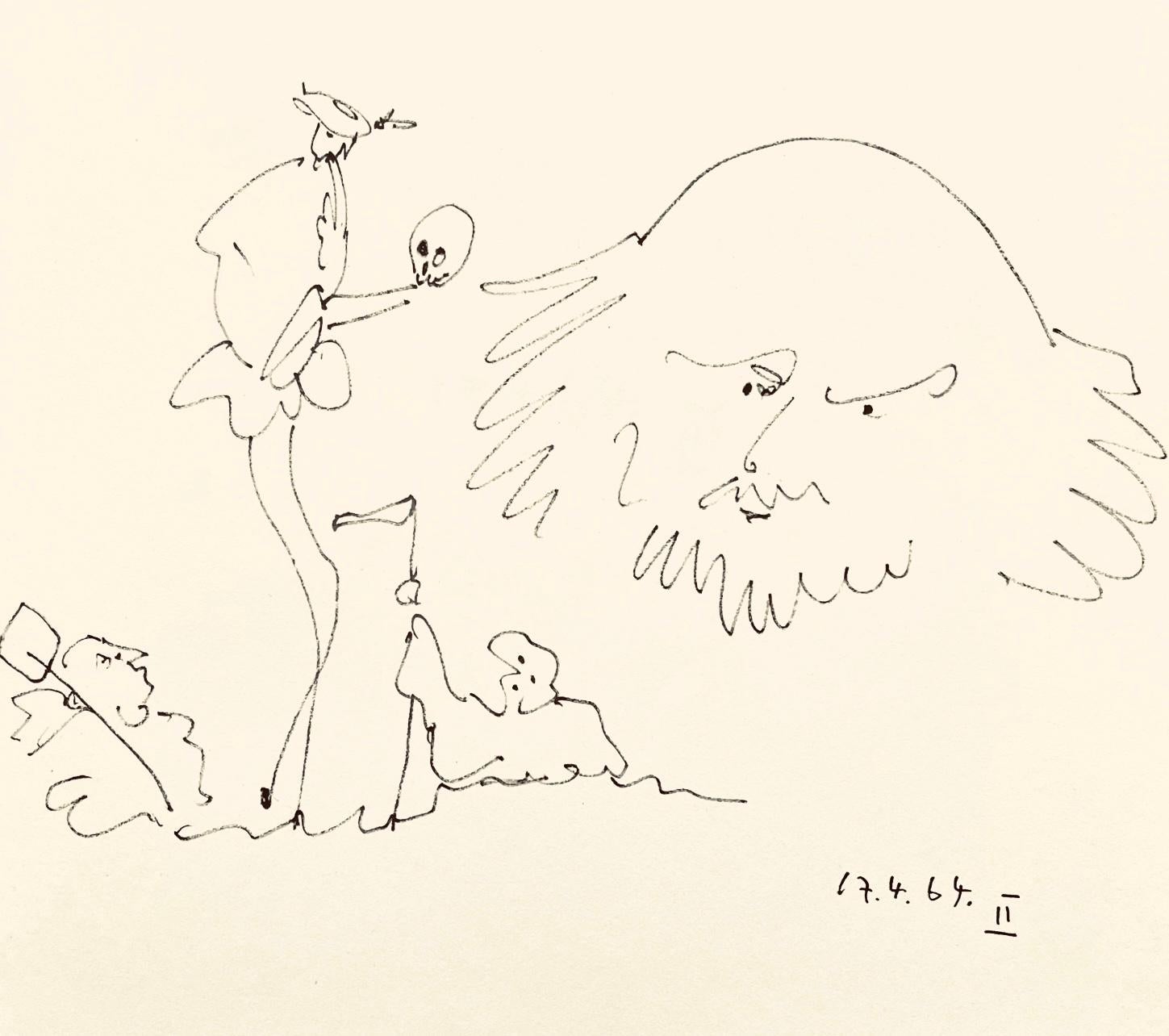 Pablo Picasso Landscape Print - Picasso, Shakespeare II (Bloch 1197), Picasso-Aragon Shakespeare (after)