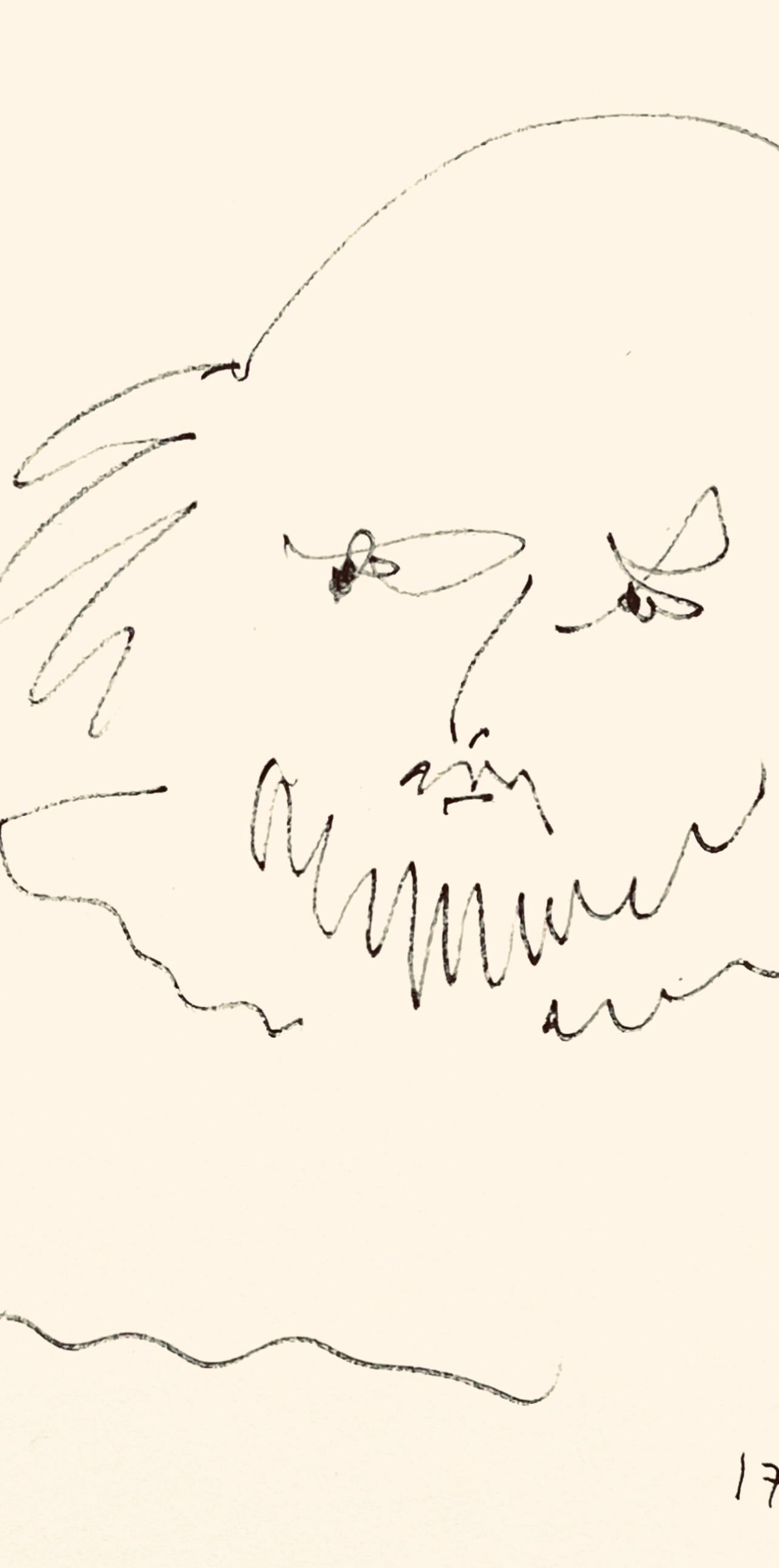 Picasso, Shakespeare IV (1197), Picasso-Aragon Shakespeare (d'après) - Blanc Landscape Print par Pablo Picasso