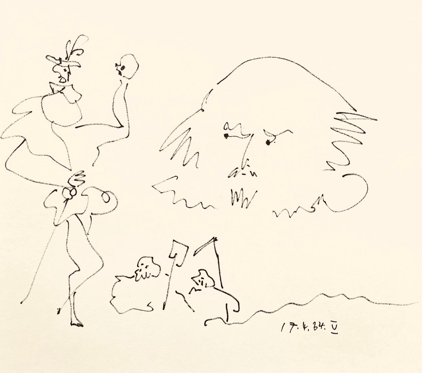 Picasso, Shakespeare V (Bloch 1197), Picasso-Aragón Shakespeare (después)