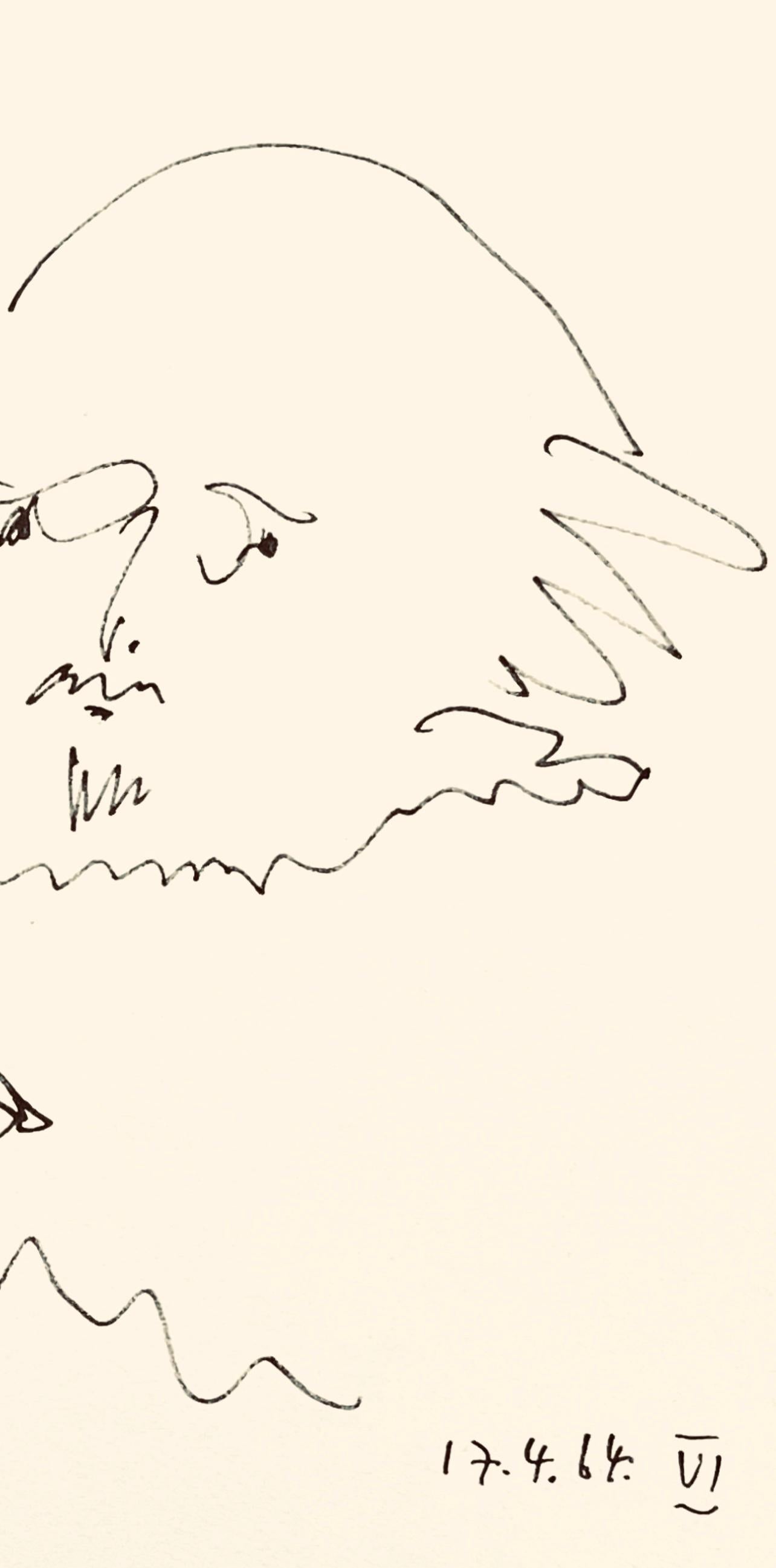 Picasso, Shakespeare VI (Bloch 1197), Picasso-Aragon Shakespeare (after) - White Landscape Print by Pablo Picasso